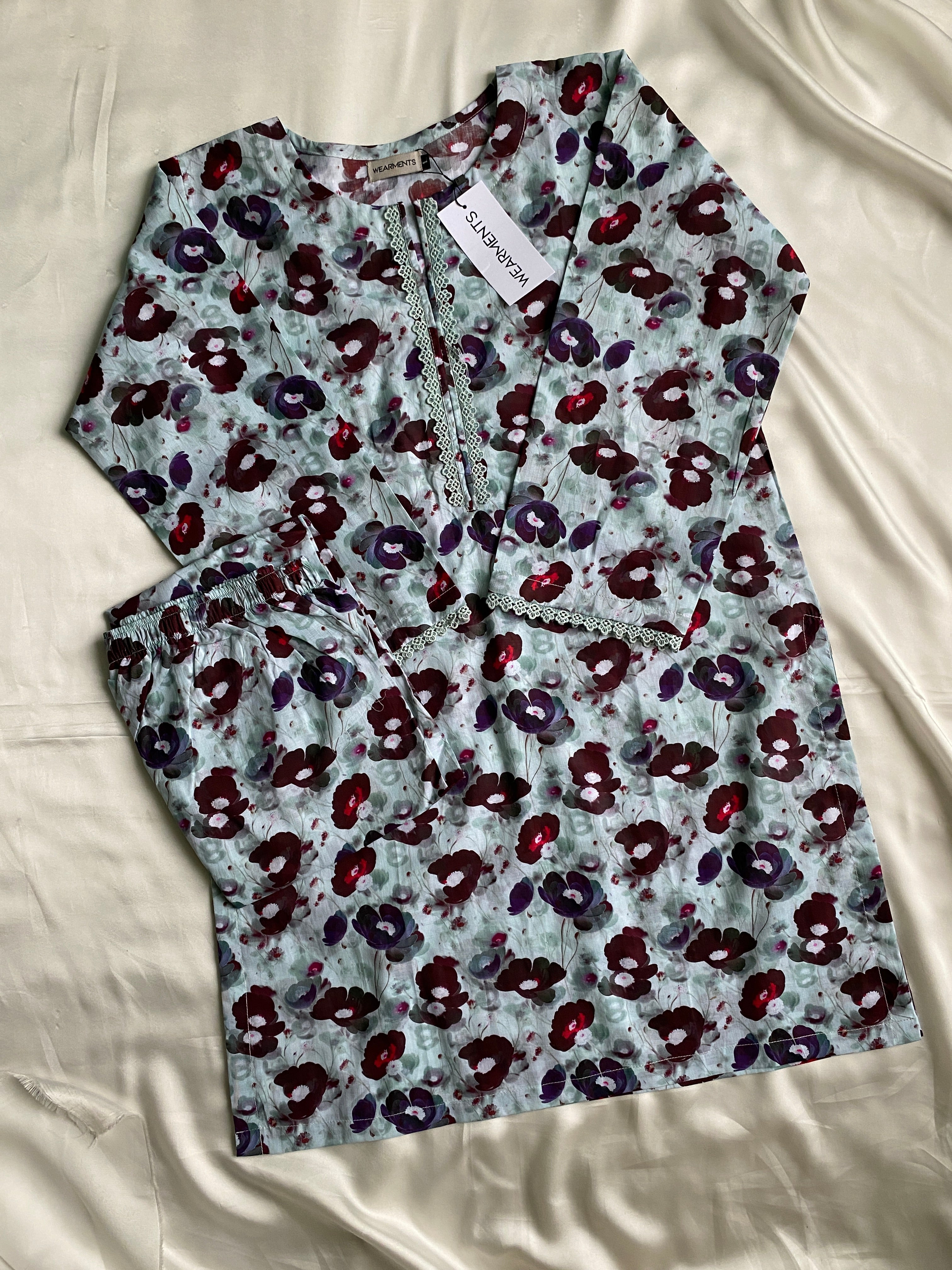 Aqua Bloom – Premium Summer Lawn 3PC Suit
