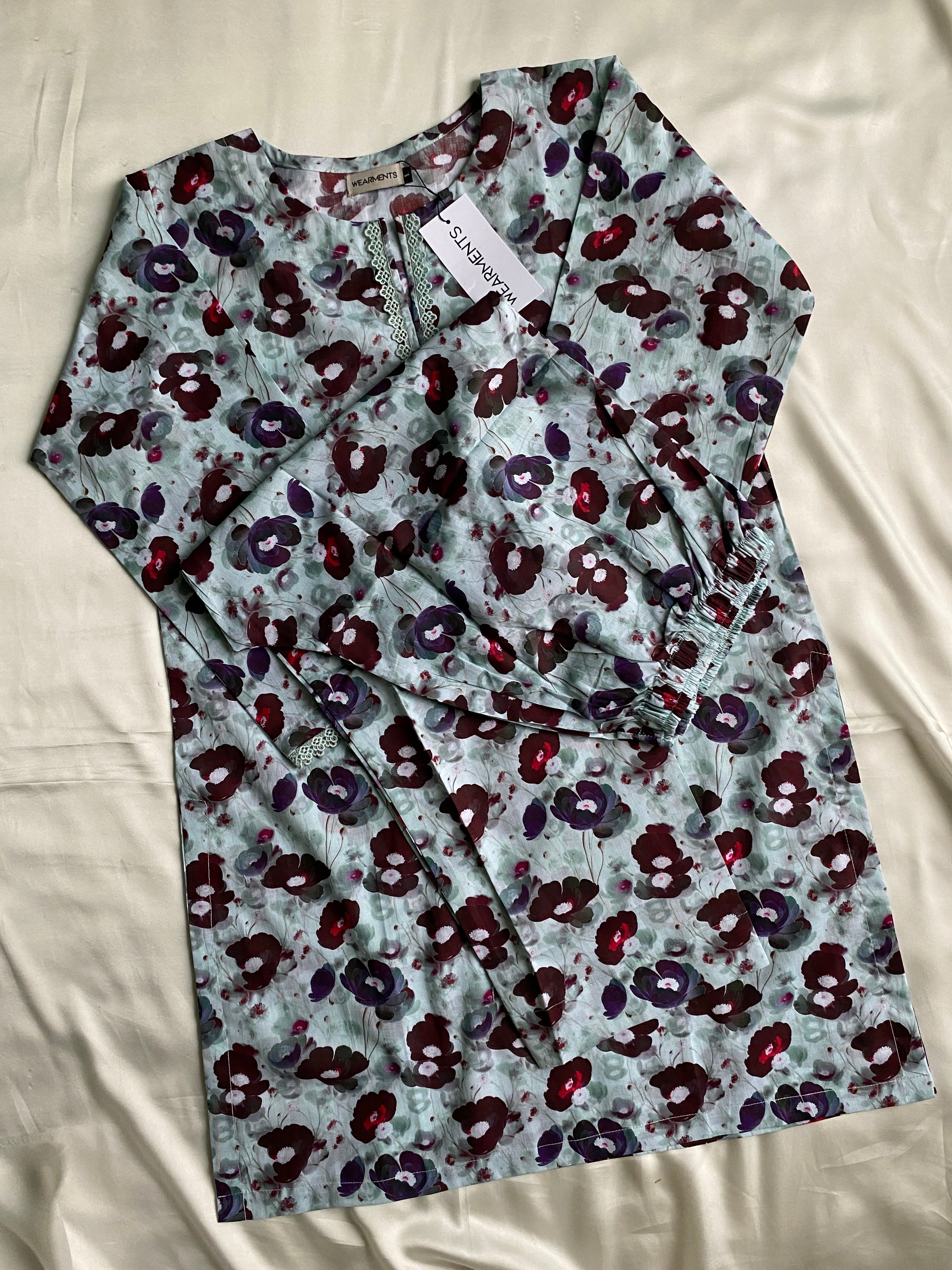 Aqua Bloom – Premium Summer Lawn 3PC Suit
