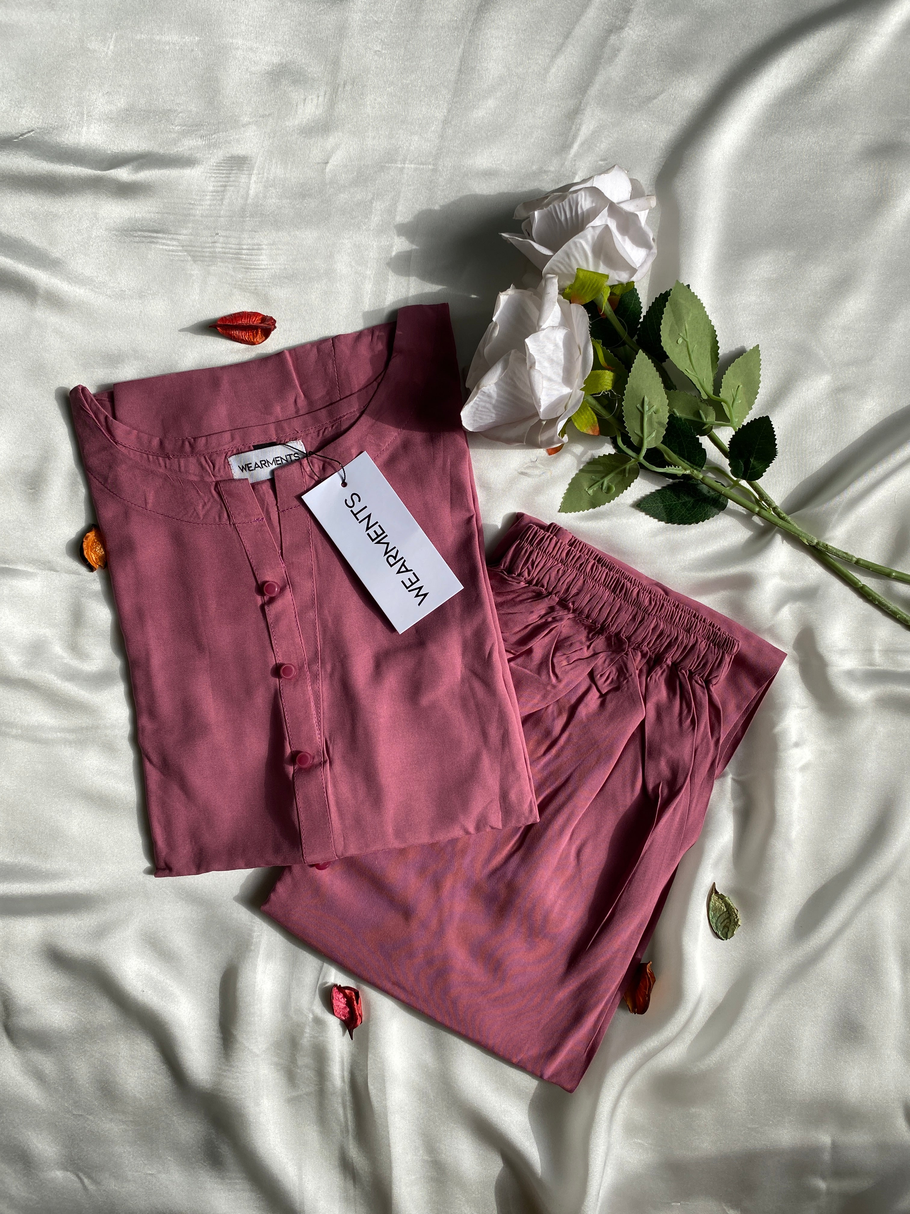 Rose Premium Summer Linen Co-Ord Set