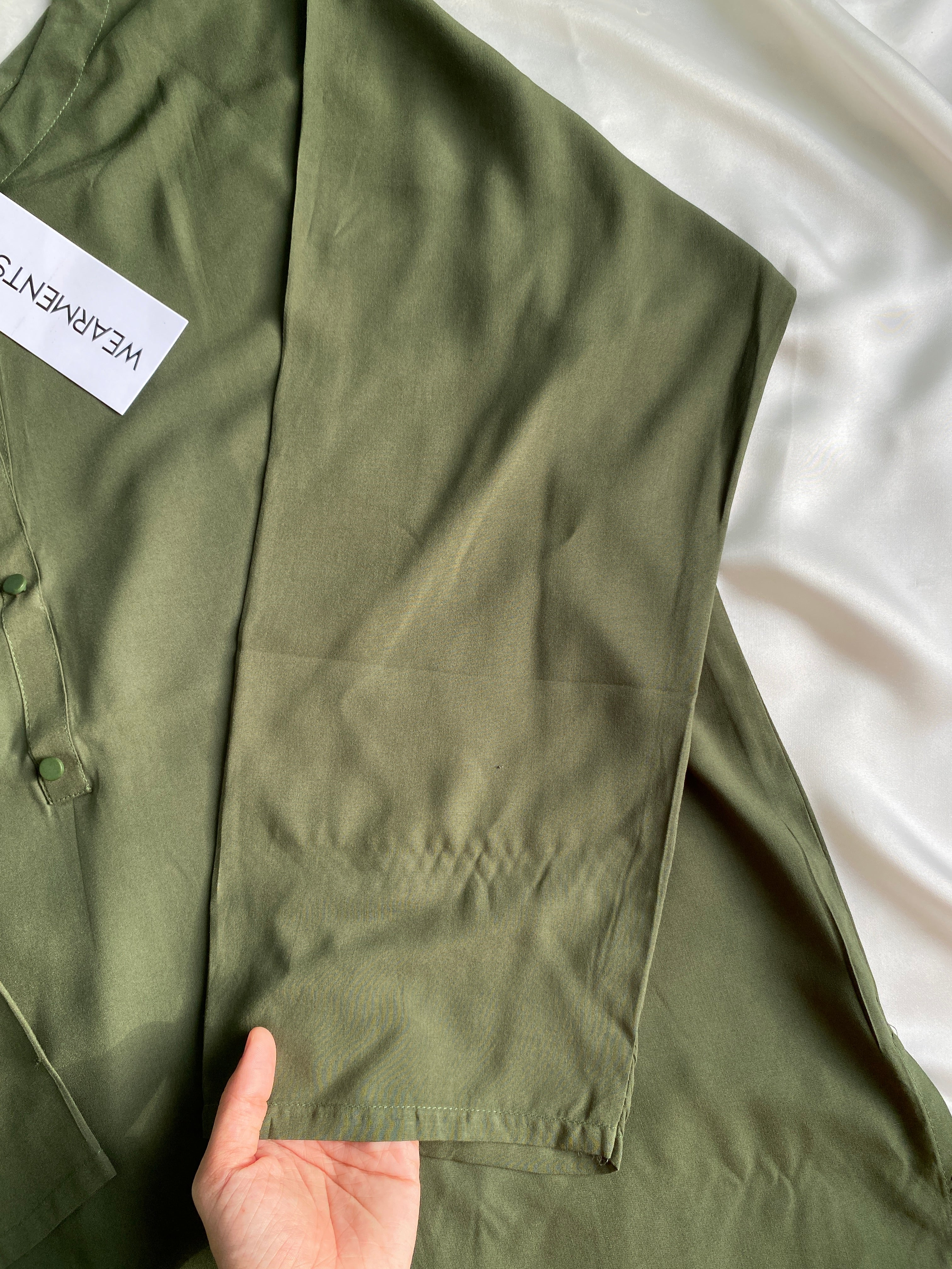 Olive Green Premium Summer Linen Co-Ord Set