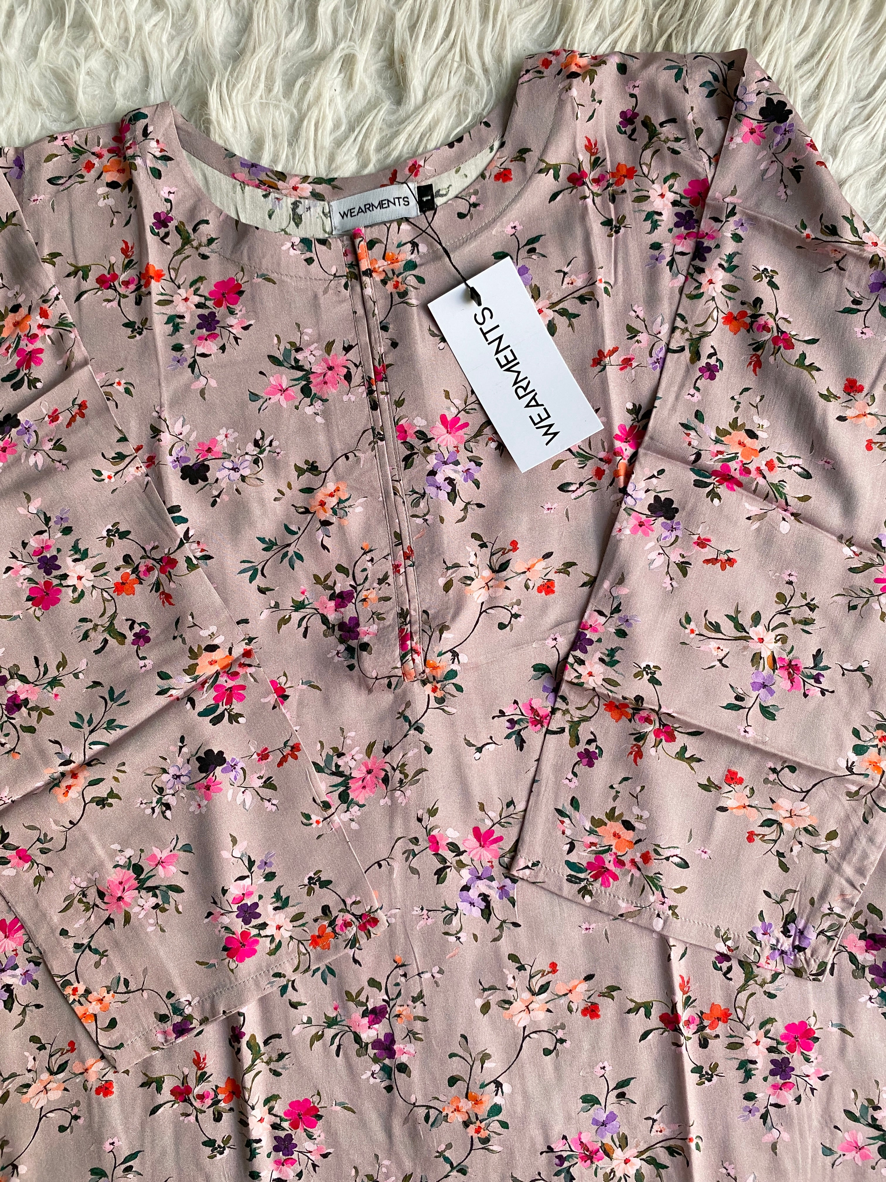 Dusty Rose Floral 2PC SET