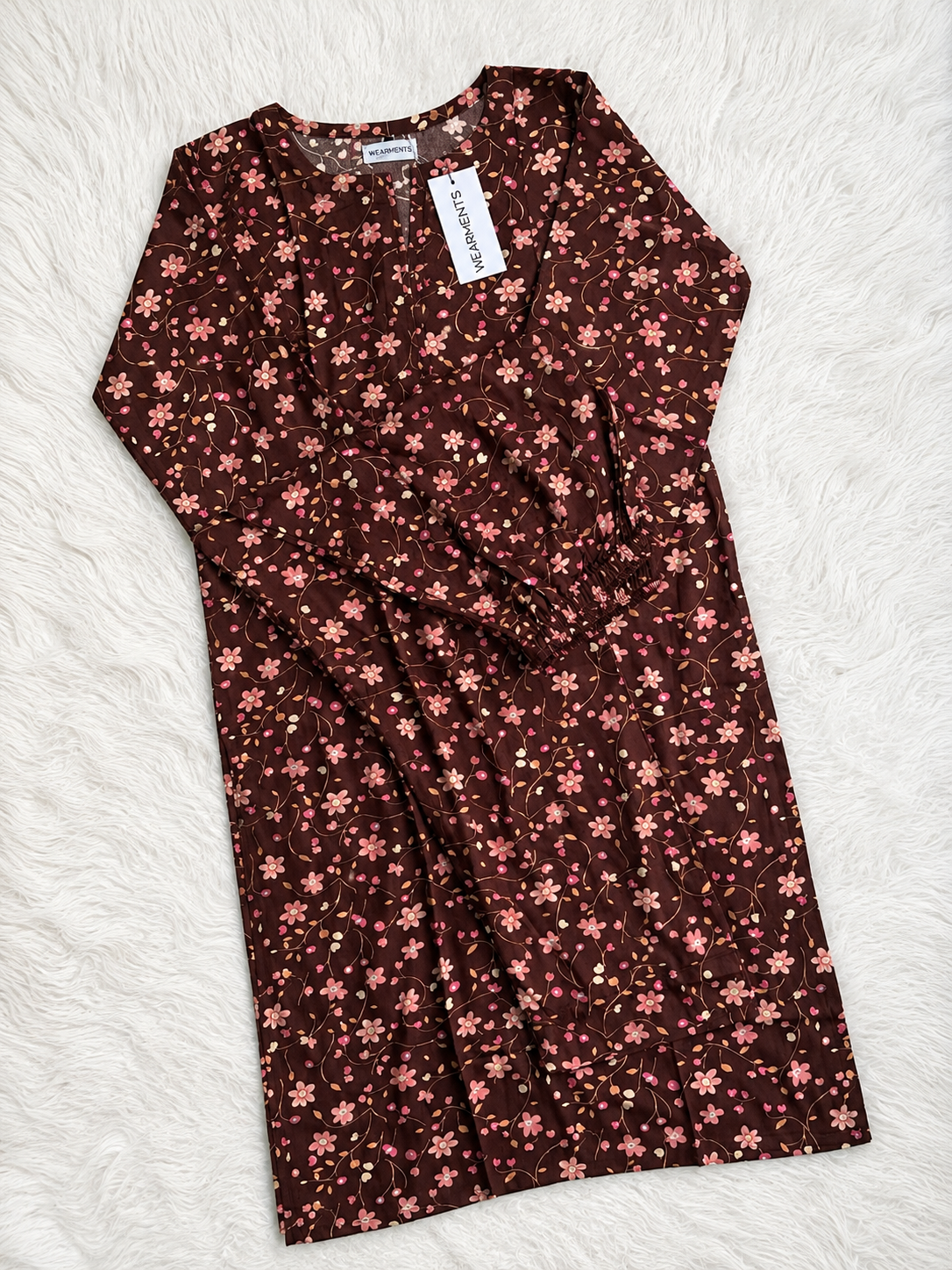 Burgundy Floral  Floral 2PC SET