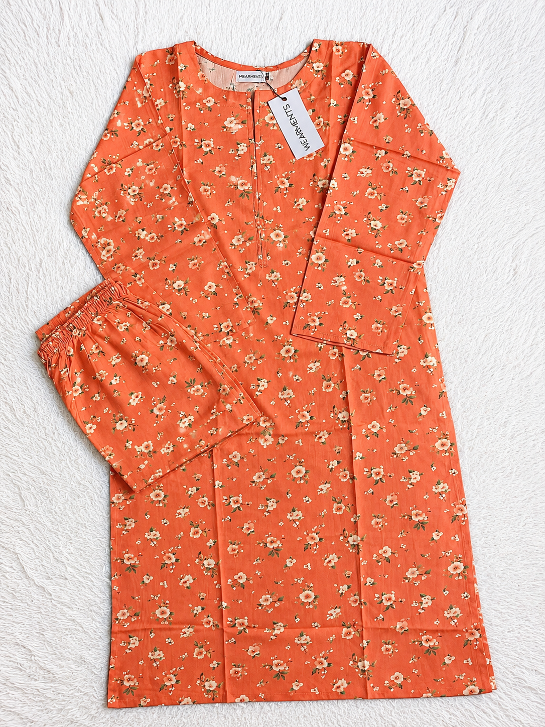 Coral Blossom. Floral 2PC SET