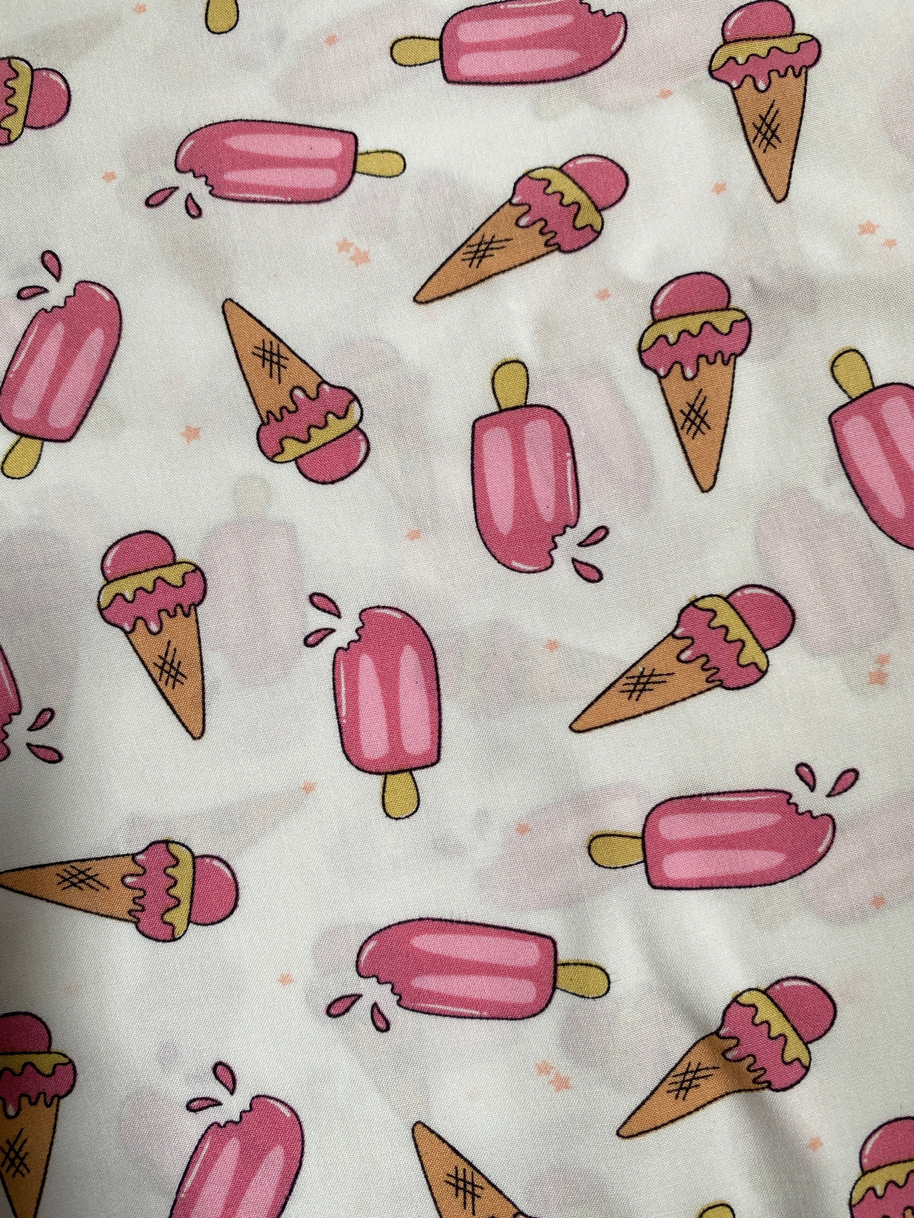 🍦 Pink Ice Cream Print Night Suit