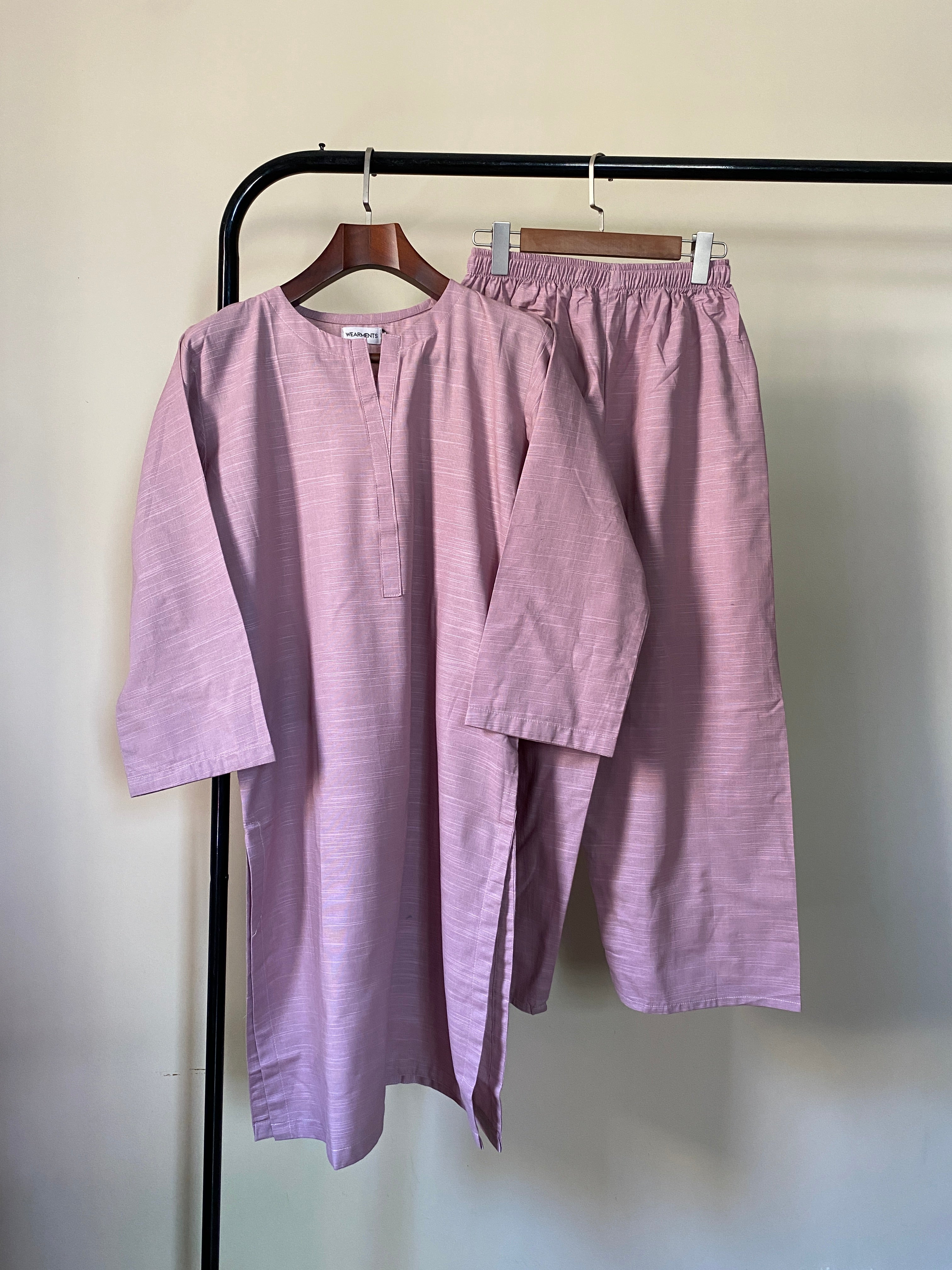 Premium Lavender Slub Khaddar 2-Piece Set