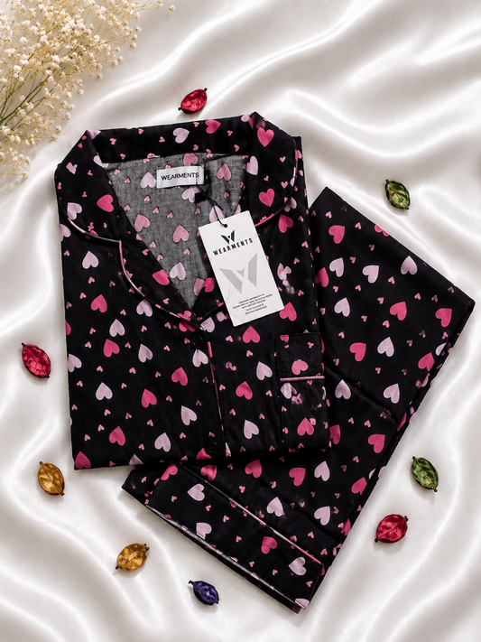 Pink Hearts pjs set
