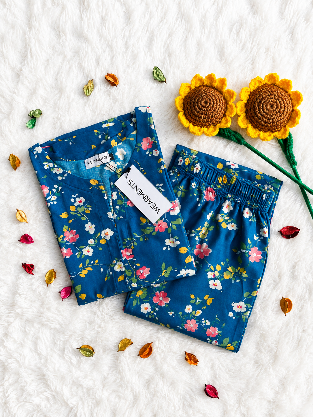 Teal Bloom 2PC SET
