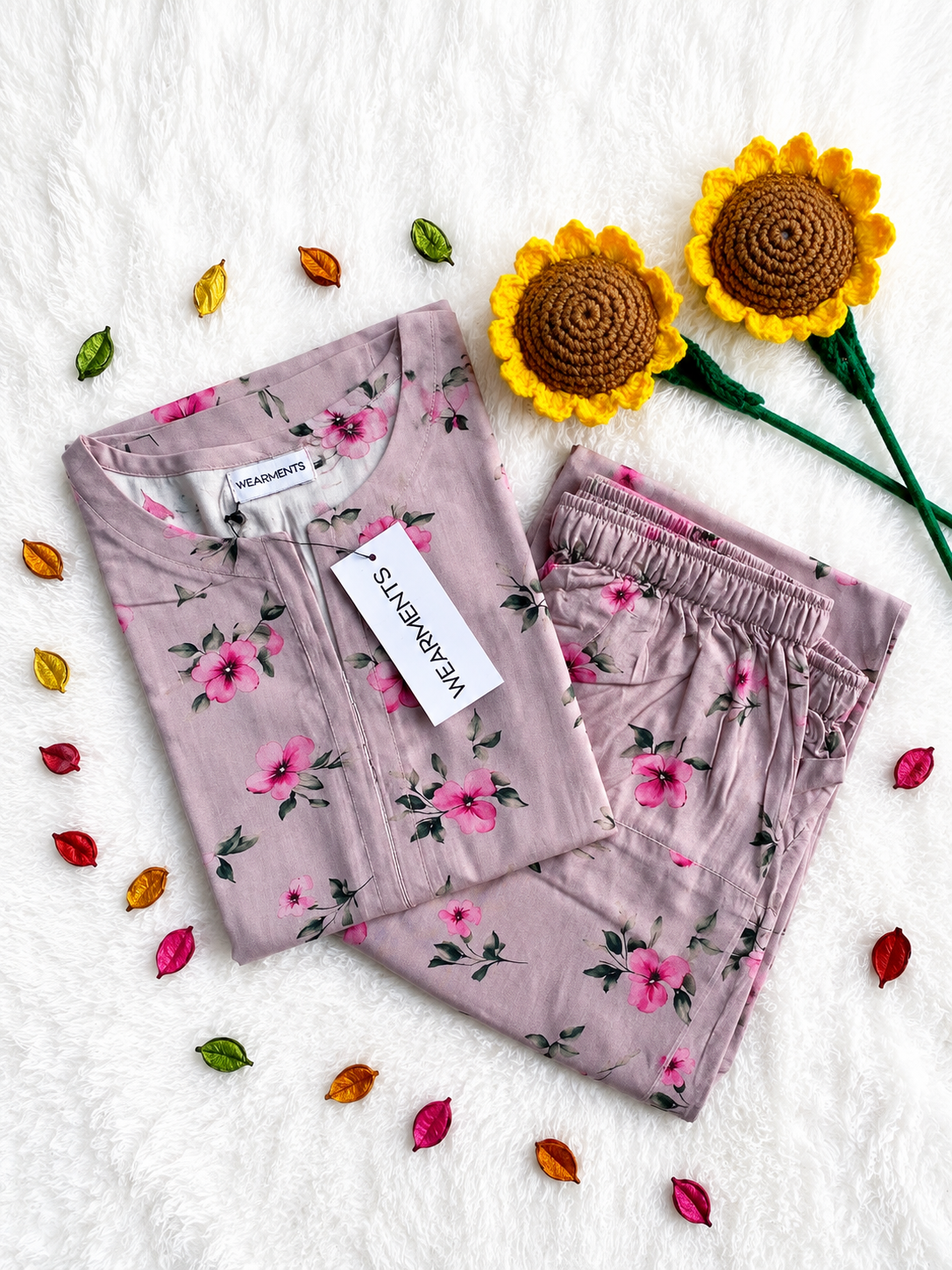 Lavender Bloom. Floral 2PC SET