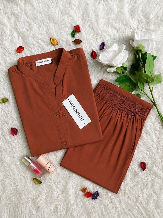 Rusty – Premium Solid 2PC Co-Ord Set