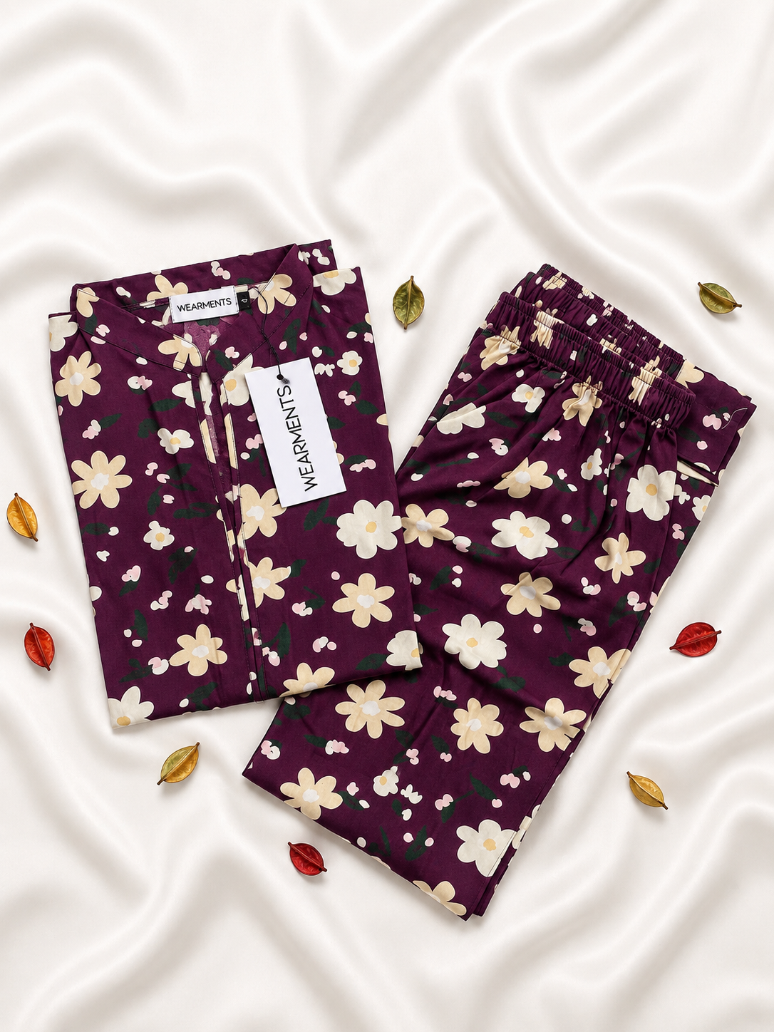 Plum Petal 2PC Linen Set