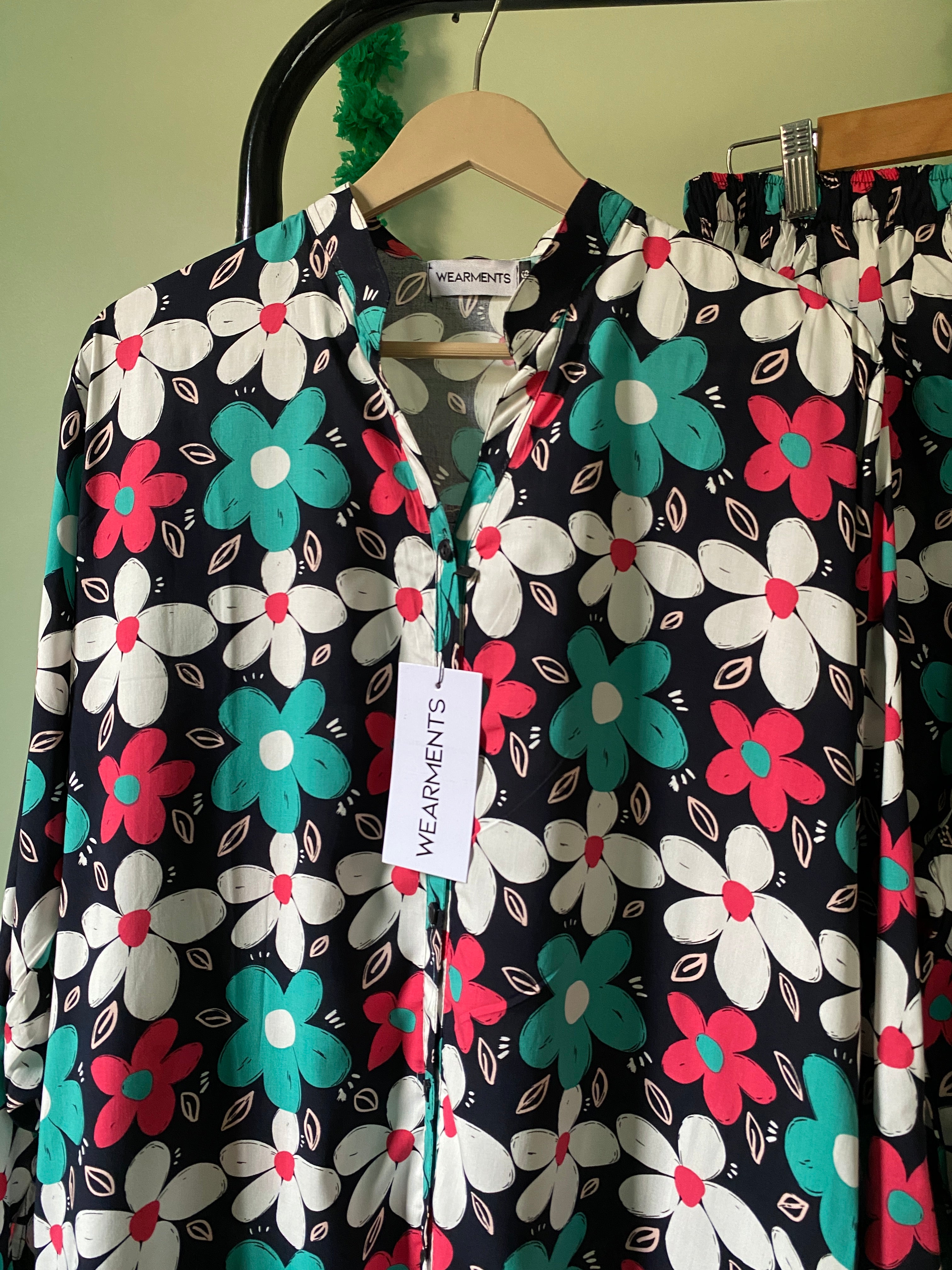 Azure Floral Co-ord Set