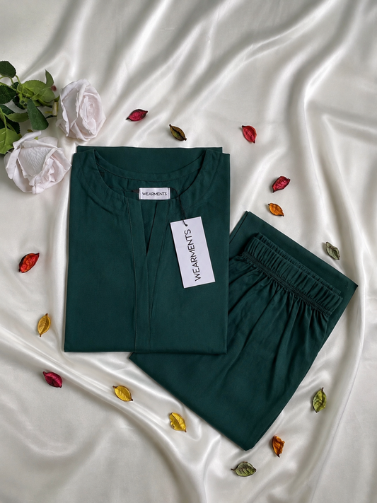 Emerald Green – Premium Summer Linen 2PC
