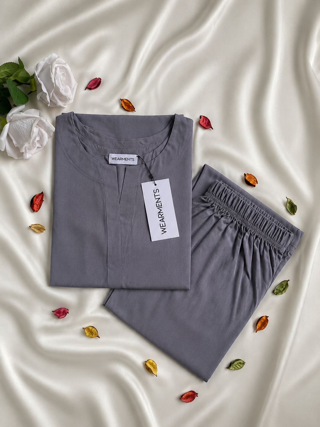 Pearl Grey – Premium Summer Linen 2PC