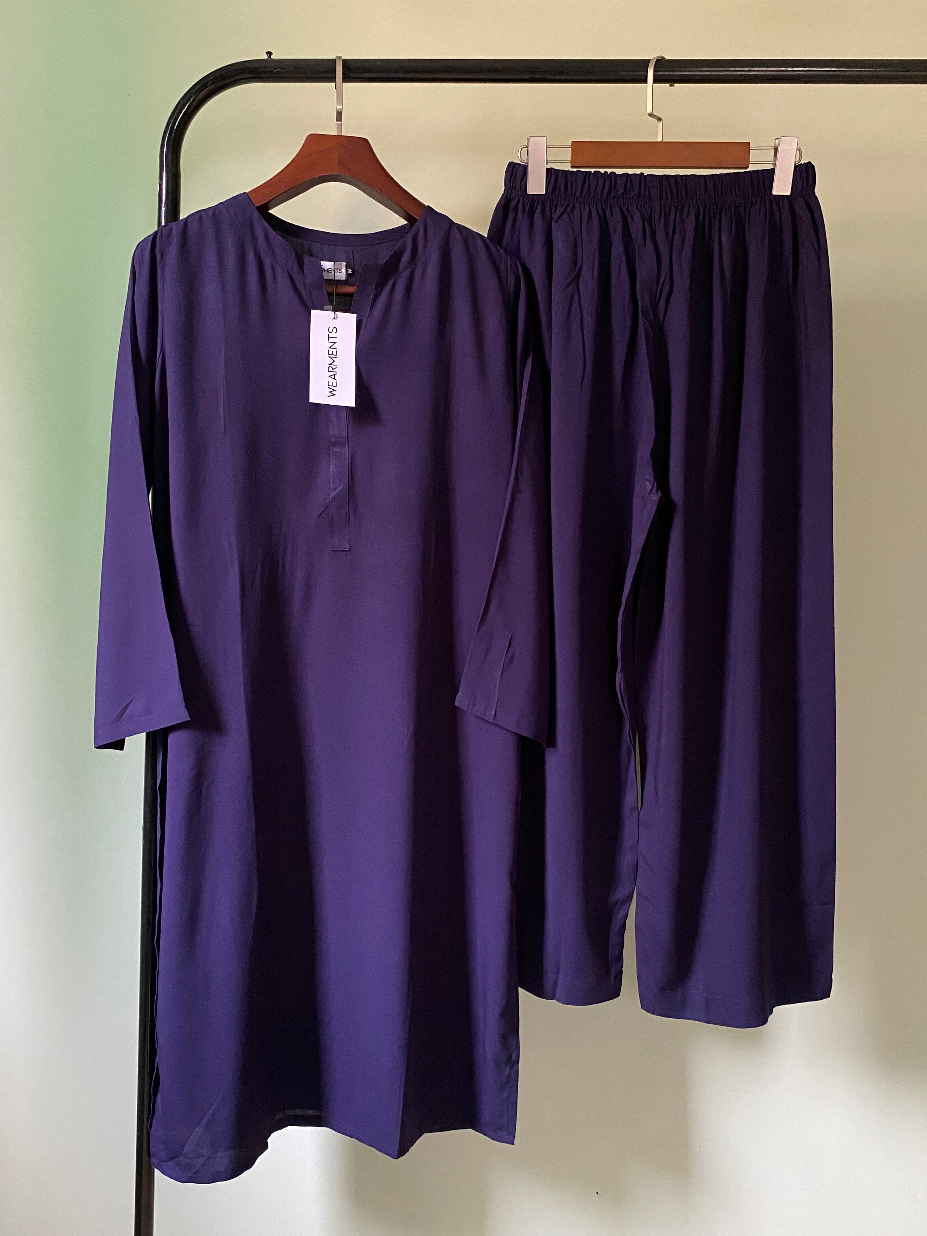 Navy Blue – Premium Summer Linen 2PC