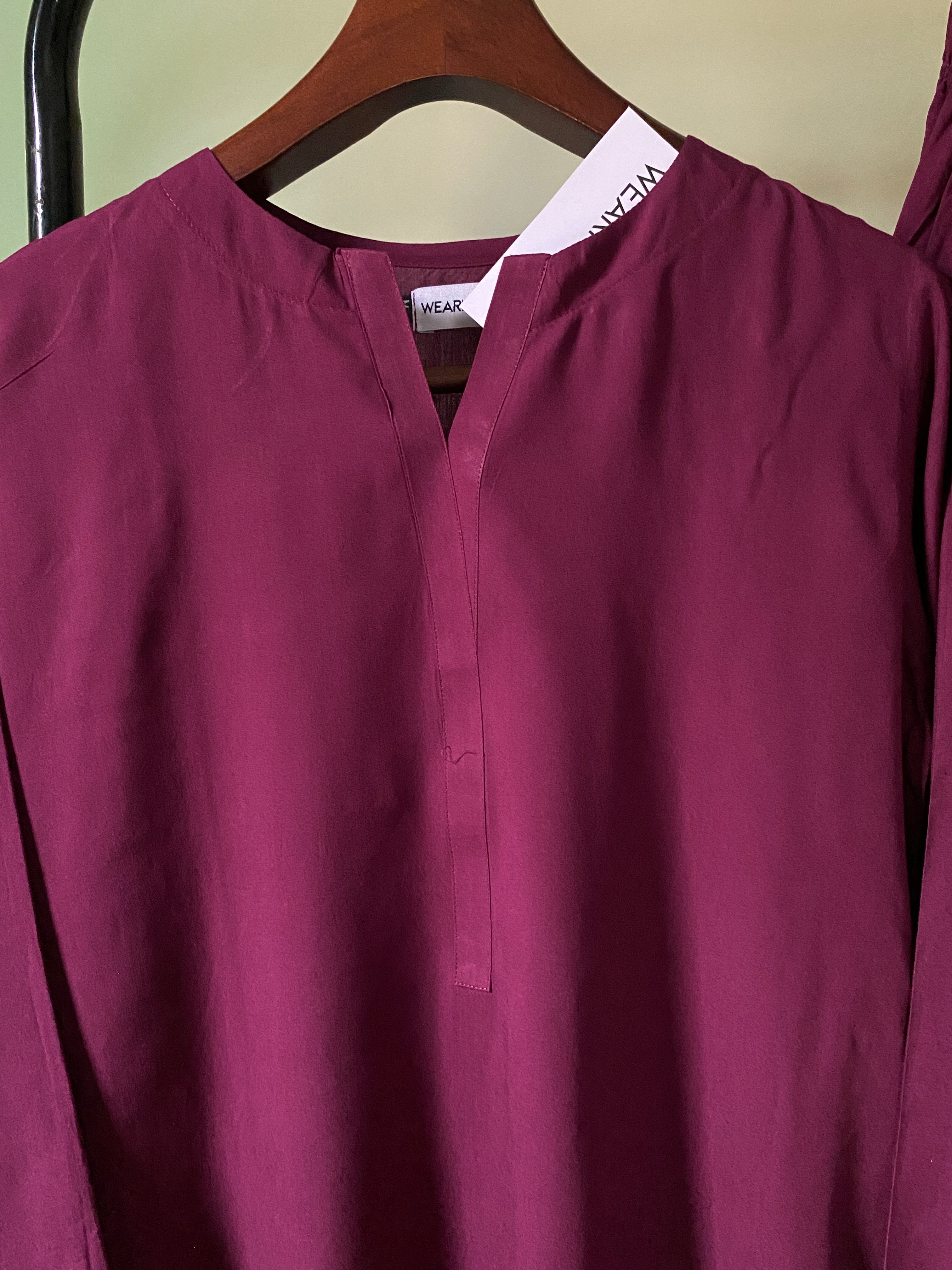 Burgundy – Premium Summer Linen 2PC