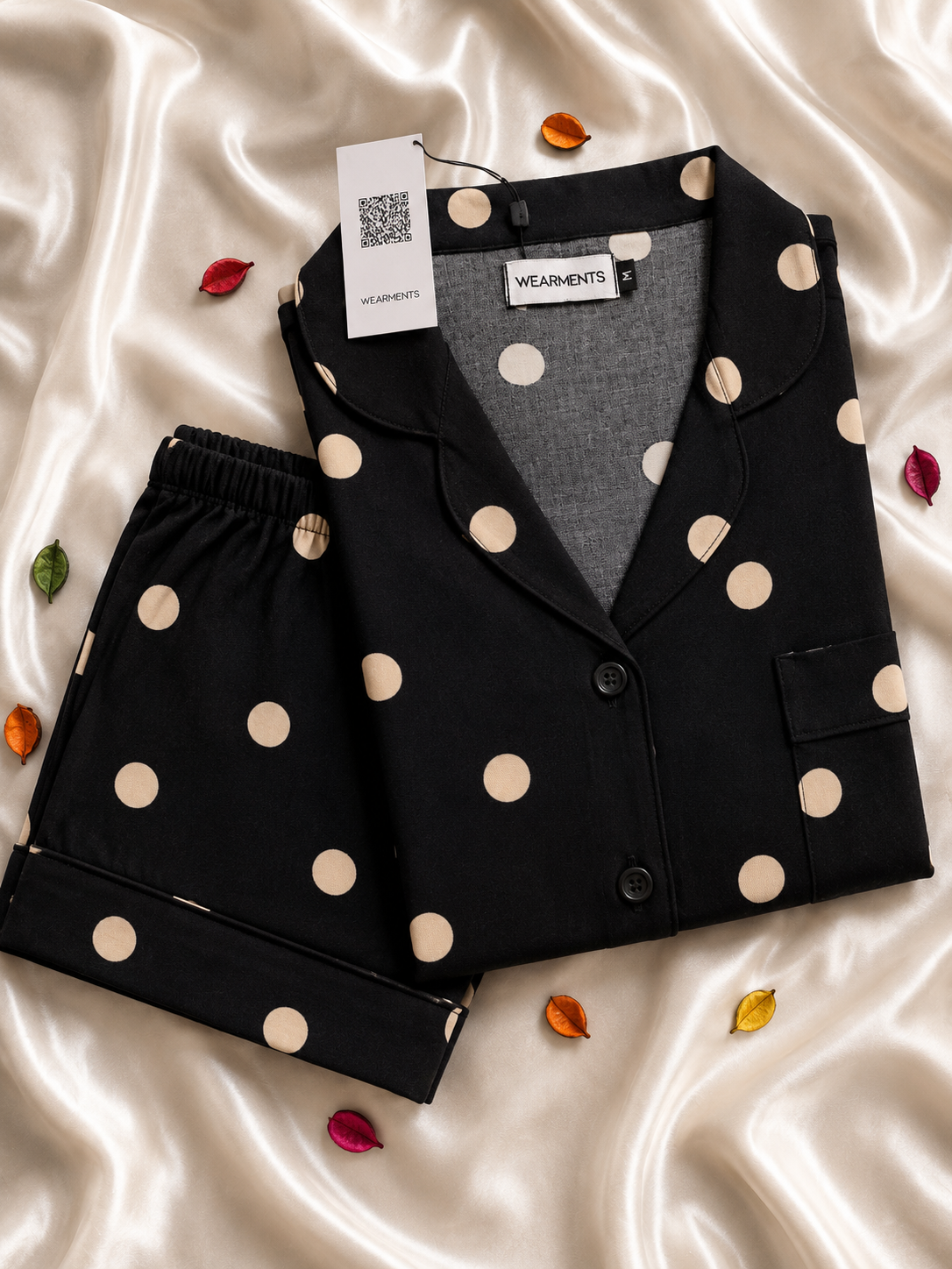 Polka Night Suit