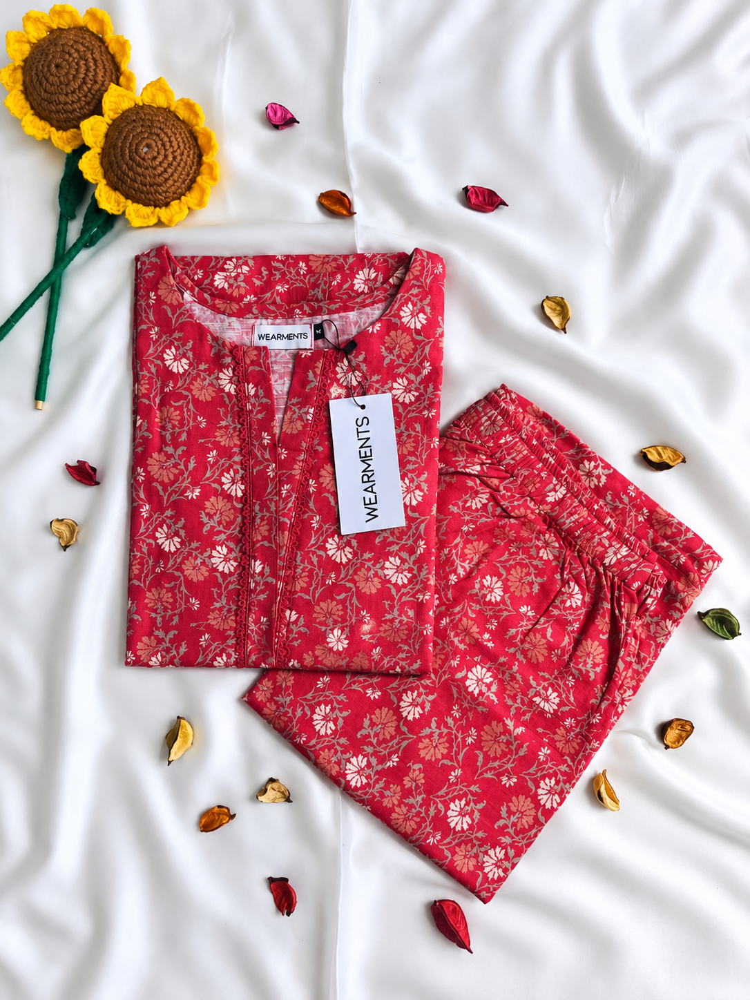 Rose Garden – Slub Khaddar Set