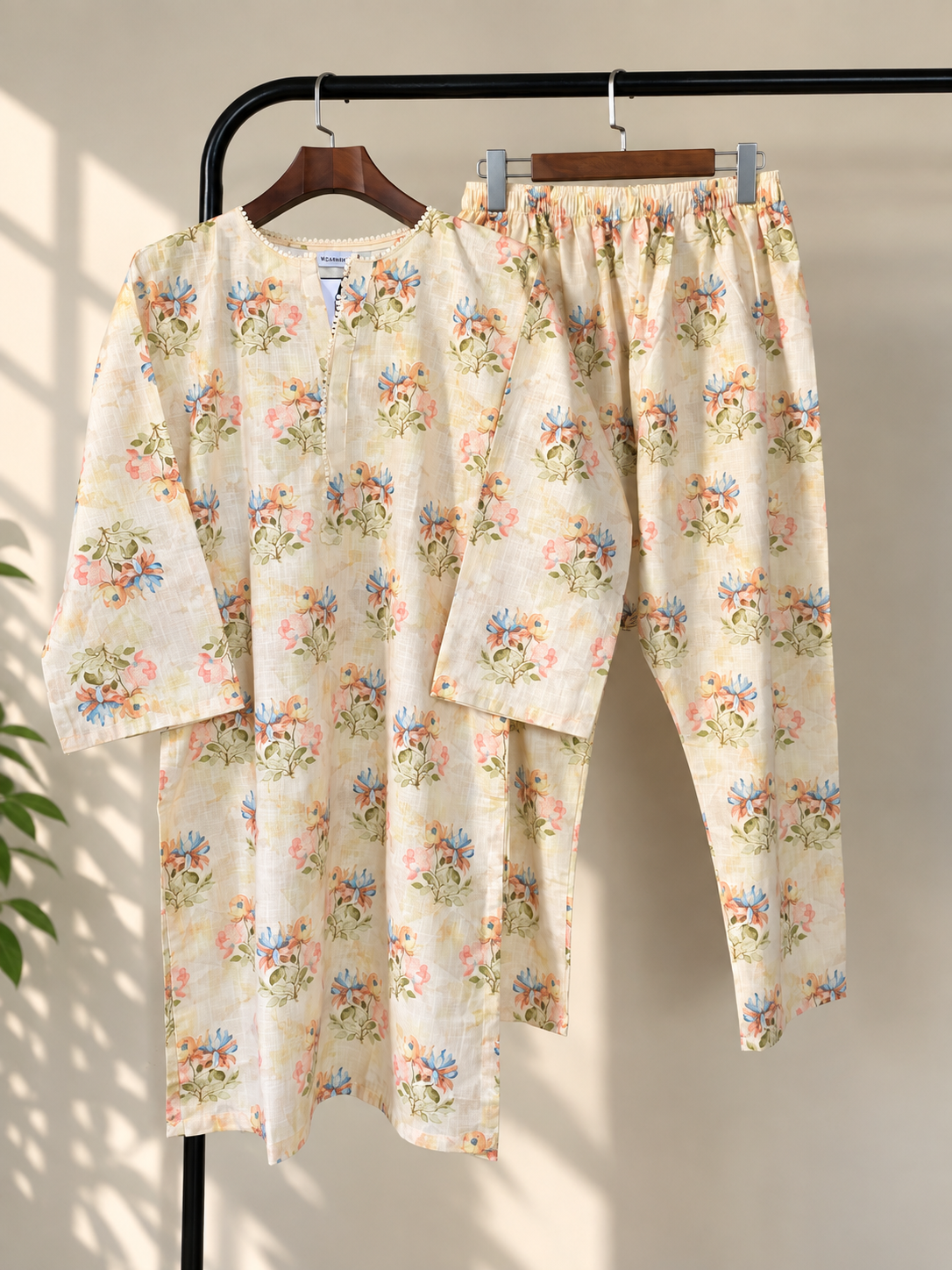 Classic Floral – Slub Khaddar Set