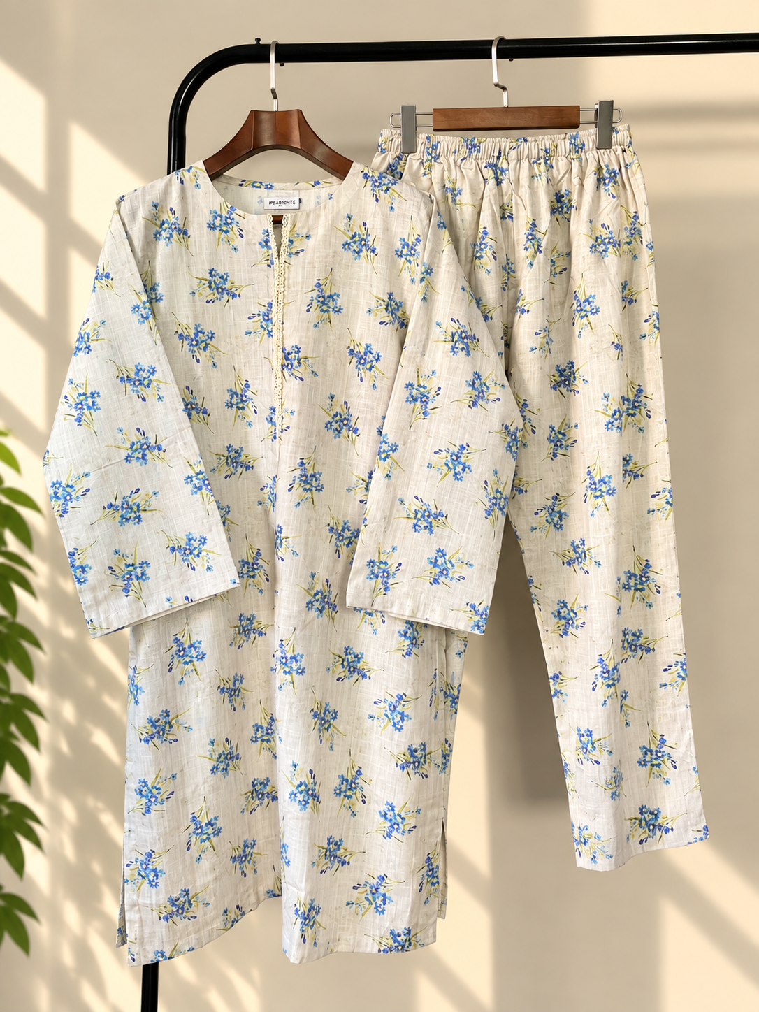 Blush Rose – Slub Khaddar Set