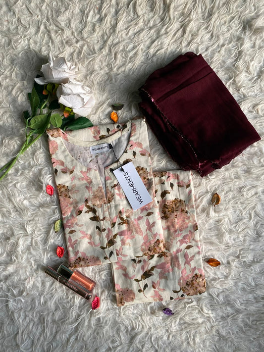 Ivory Bloom – 3 Piece Suit