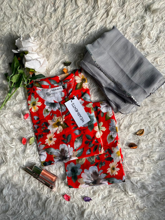 Scarlet Garden – 3 Piece Suit