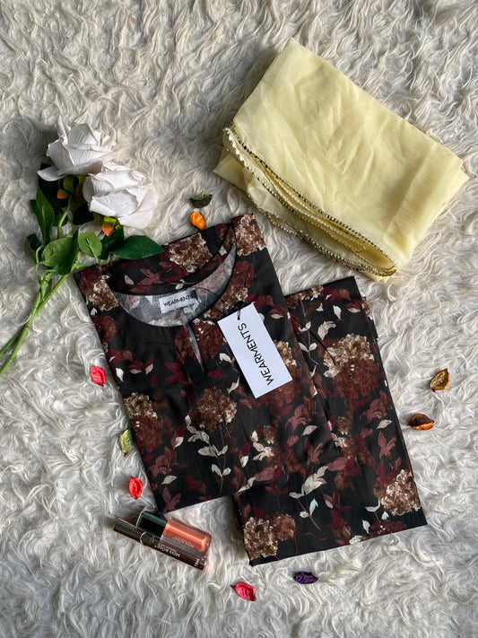 Midnight Floral – 3 Piece Suit