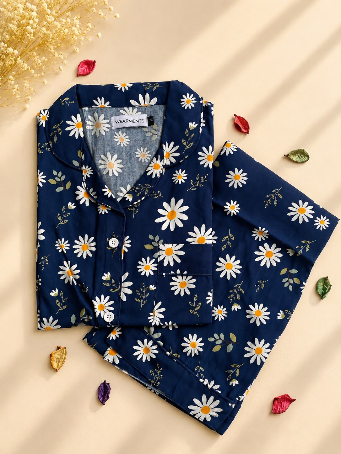 Blue flower pjs set