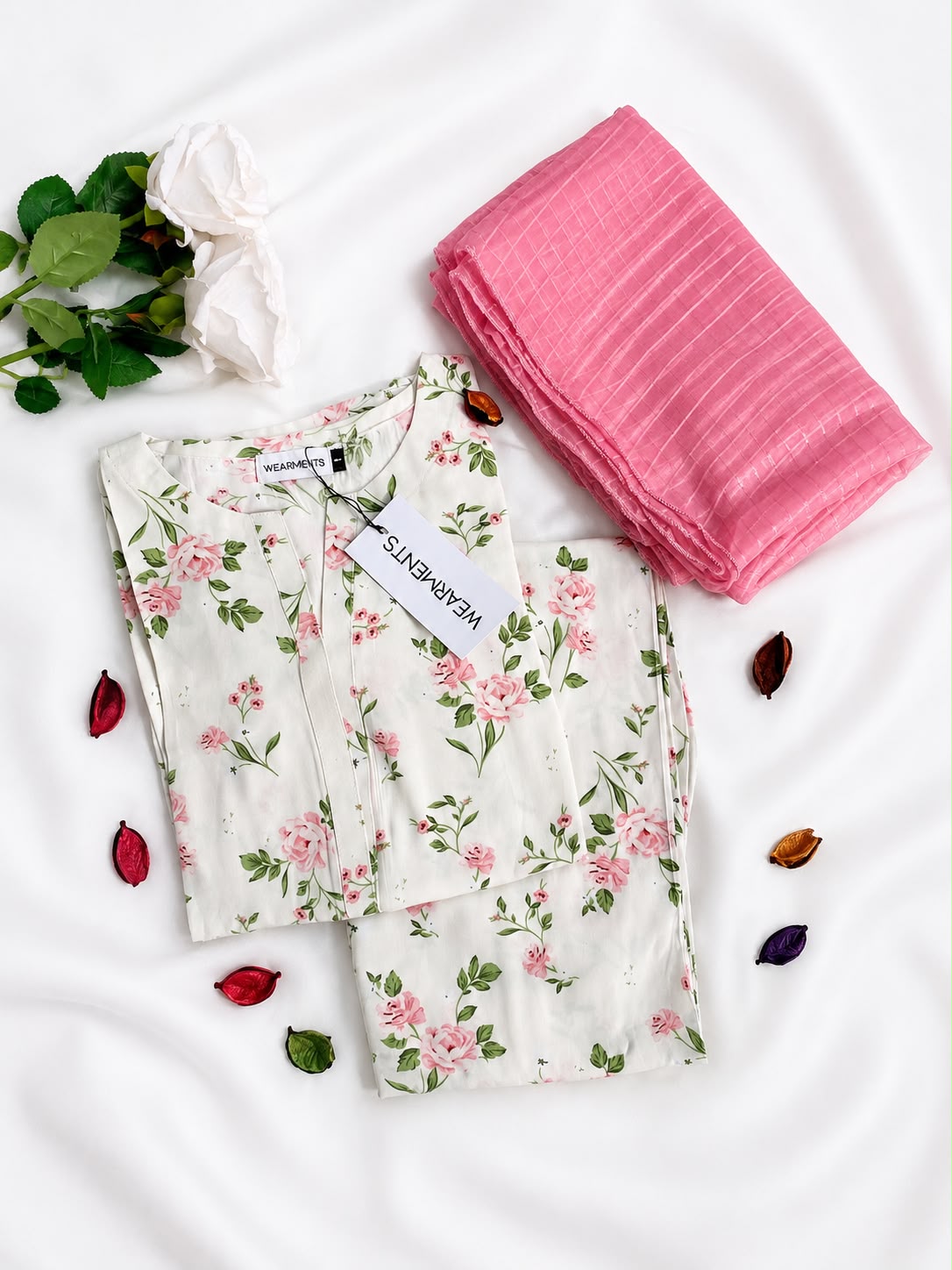 Ivory Blossom – Premium Summer Linen 3PC Suit