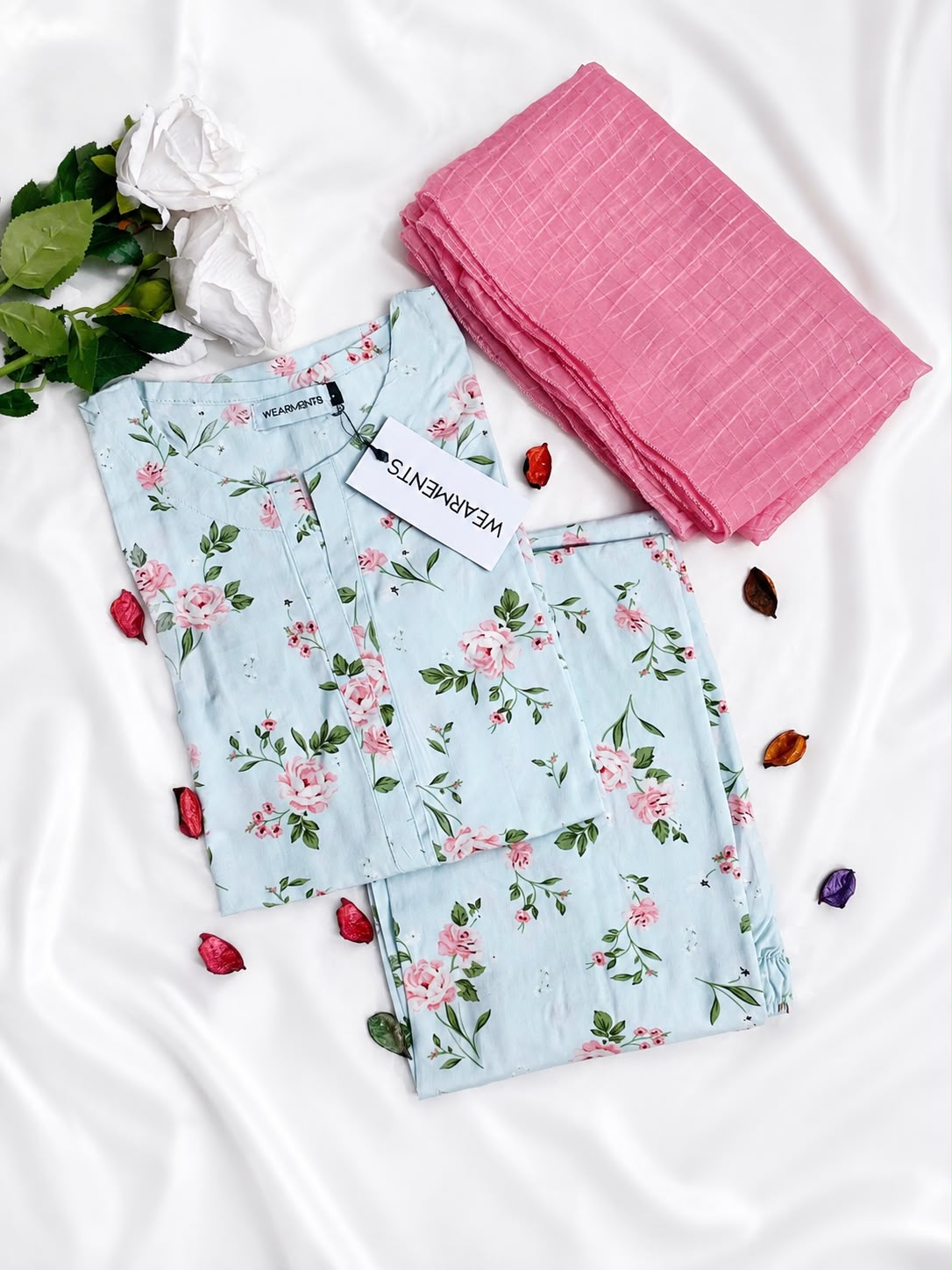 Sky Blossom – Premium Summer Linen 3PC Suit