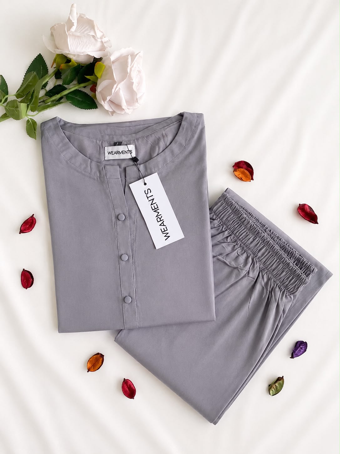 Pearl Grey – Premium Summer Linen Co-Ord Set