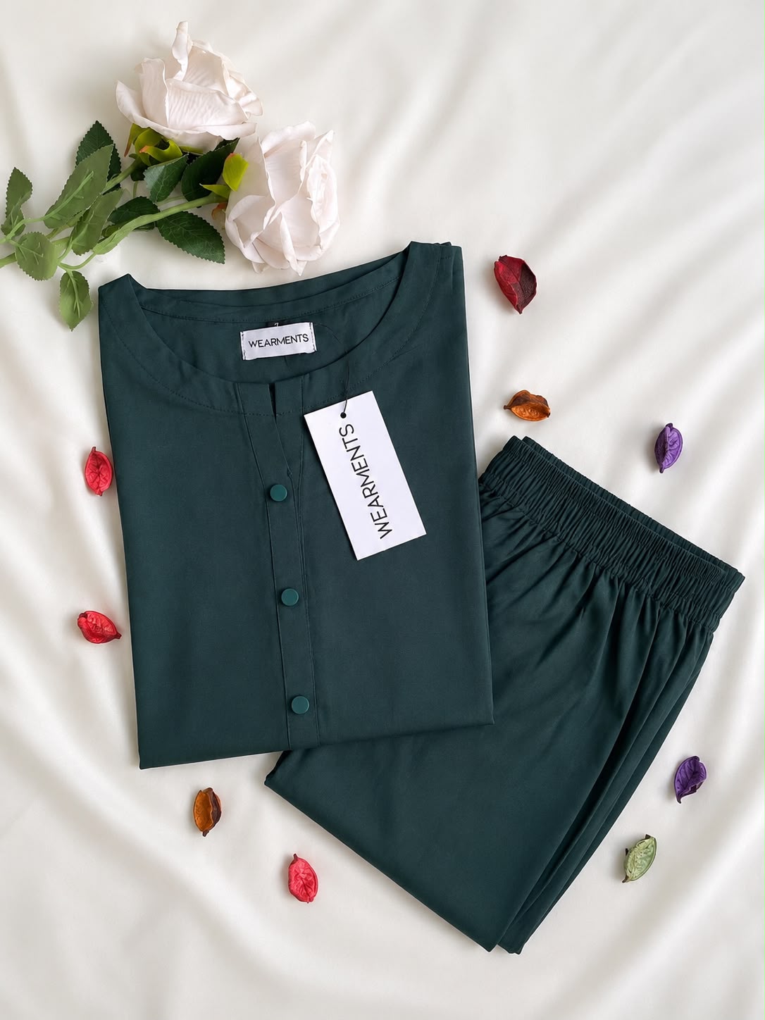 Emerald Green – Premium Summer Linen Co-Ord Set