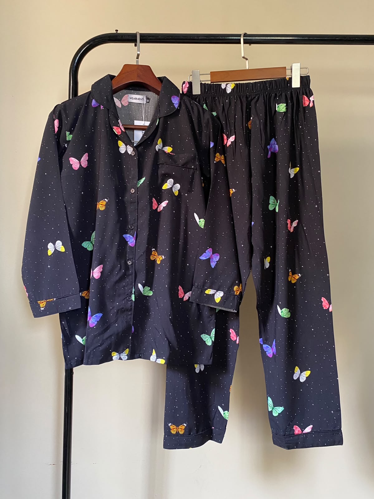Colorful Butterfly Night PJ Set