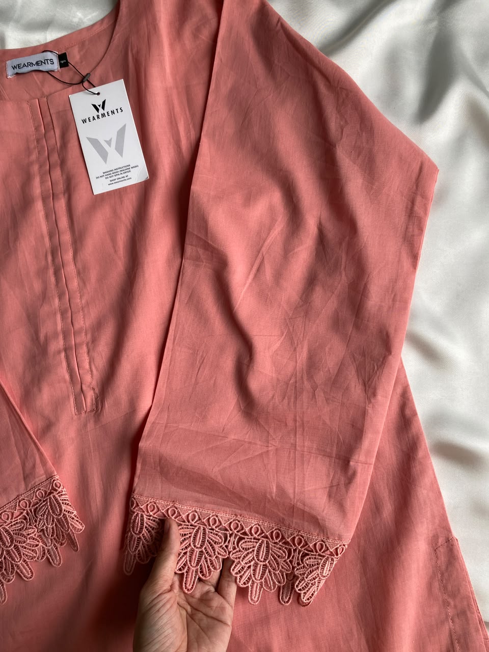 Peach Pink Solid Seamless 2 Piece Suit