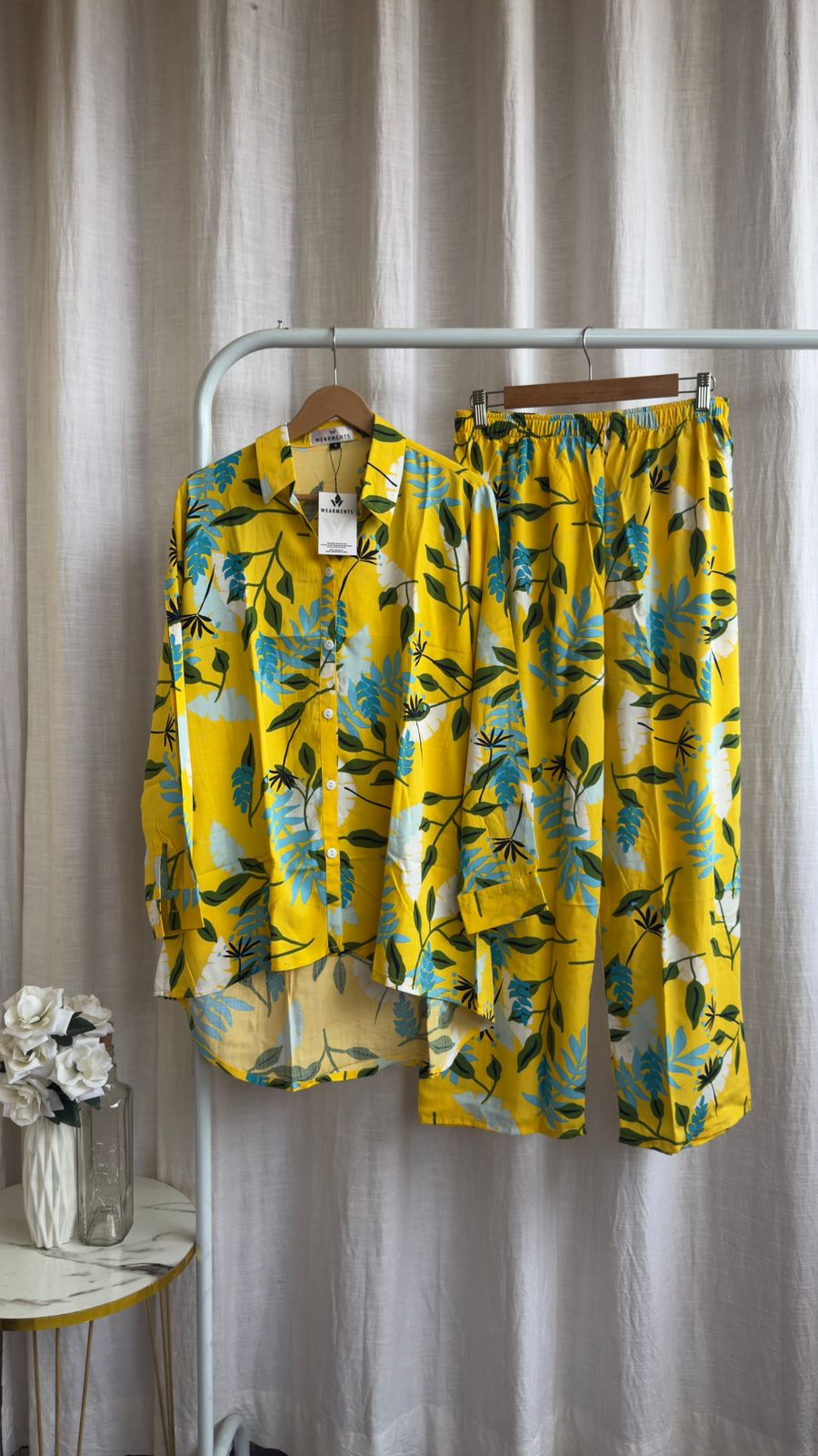 YELLOW LEAFY CO-ORD
