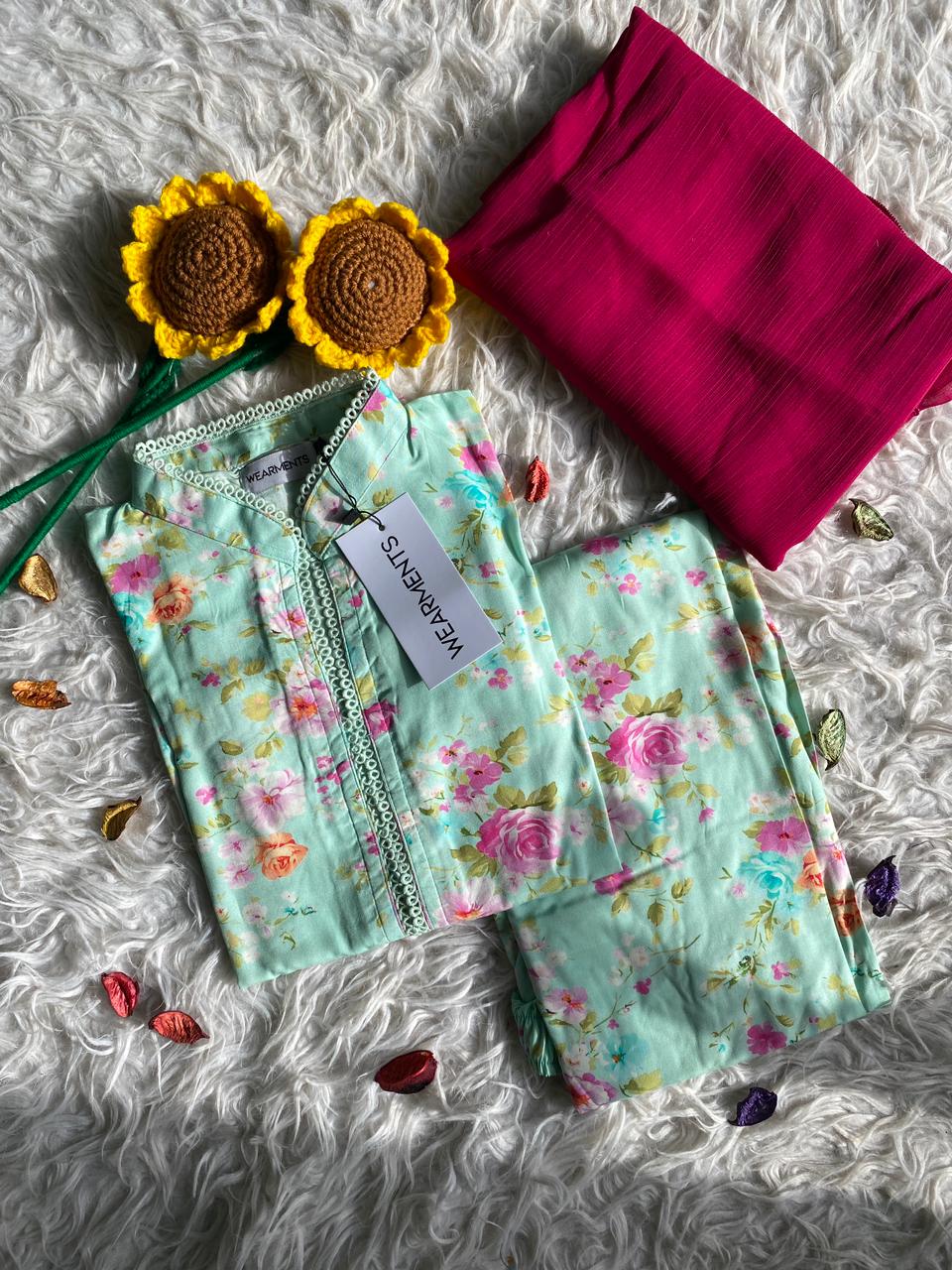 Rose Garden Mint Luxe Set 3PC Set