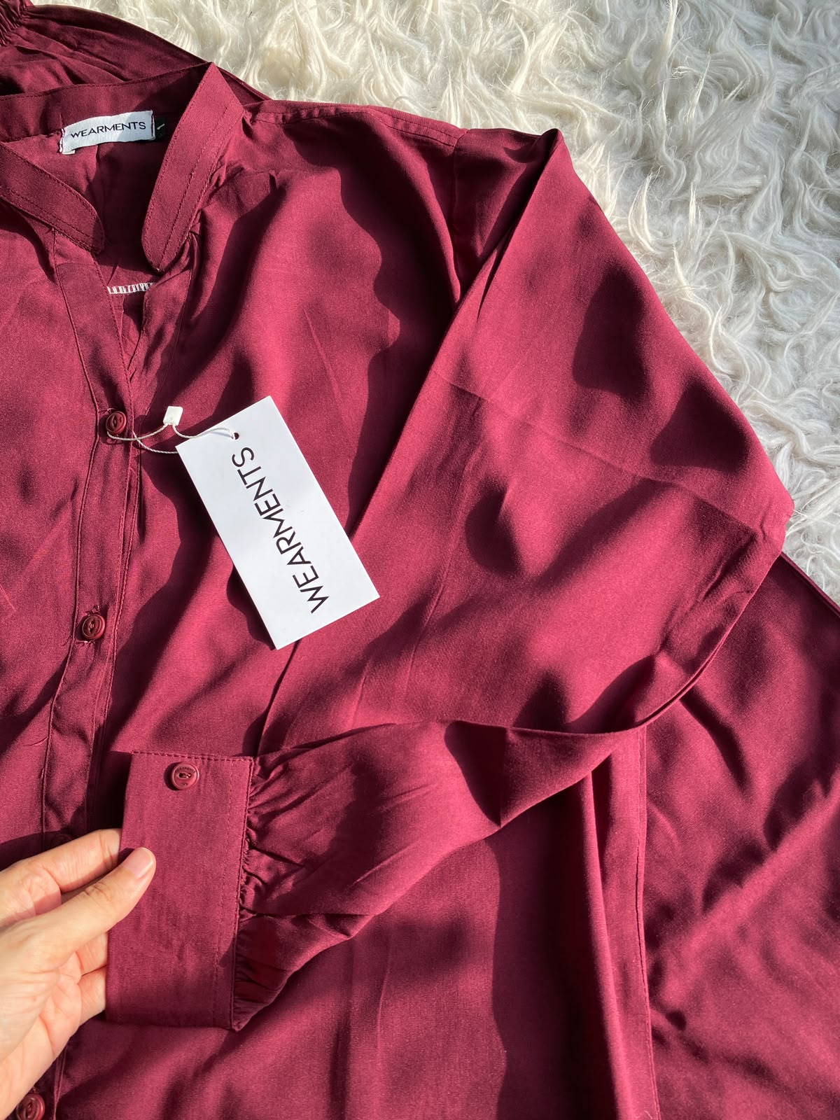 Wine Berry – Premium Solid 2PC Co-Ord Set