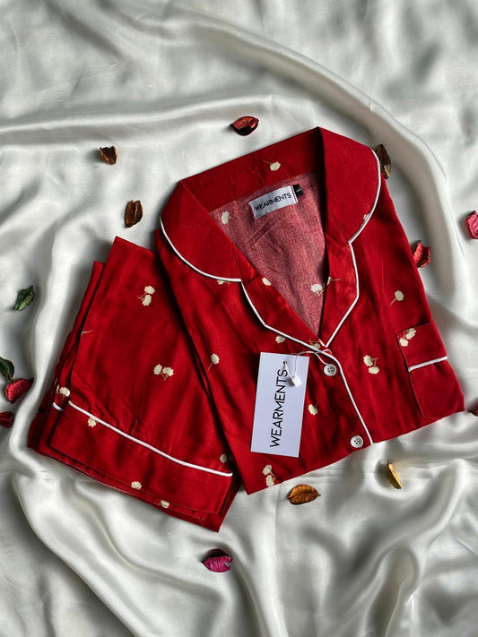 Ruby Blossom Pjs Set