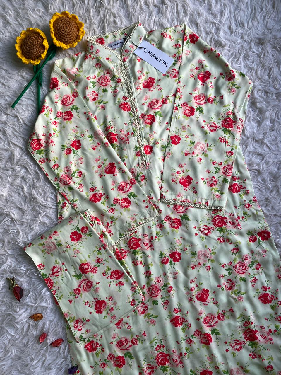 Vintage Rose Ivory Set 3PC Set