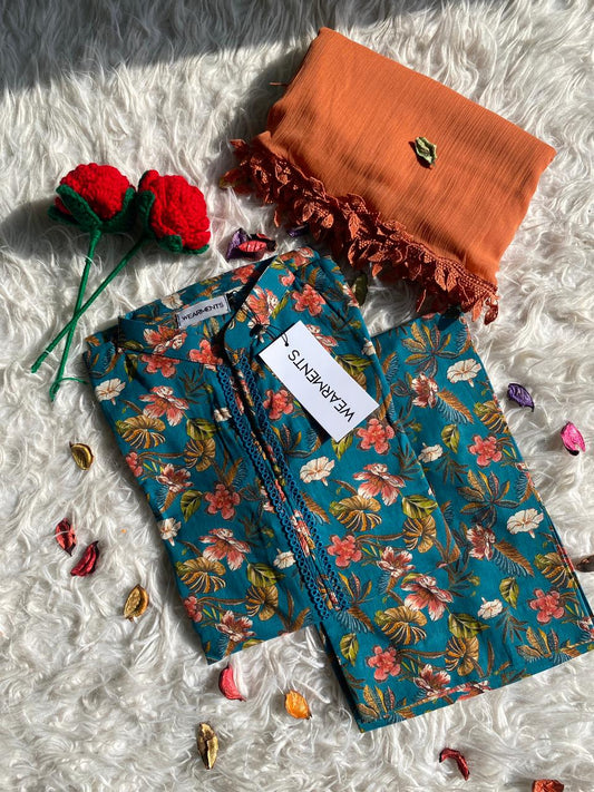 Teal Sunset Garden 3PC Set