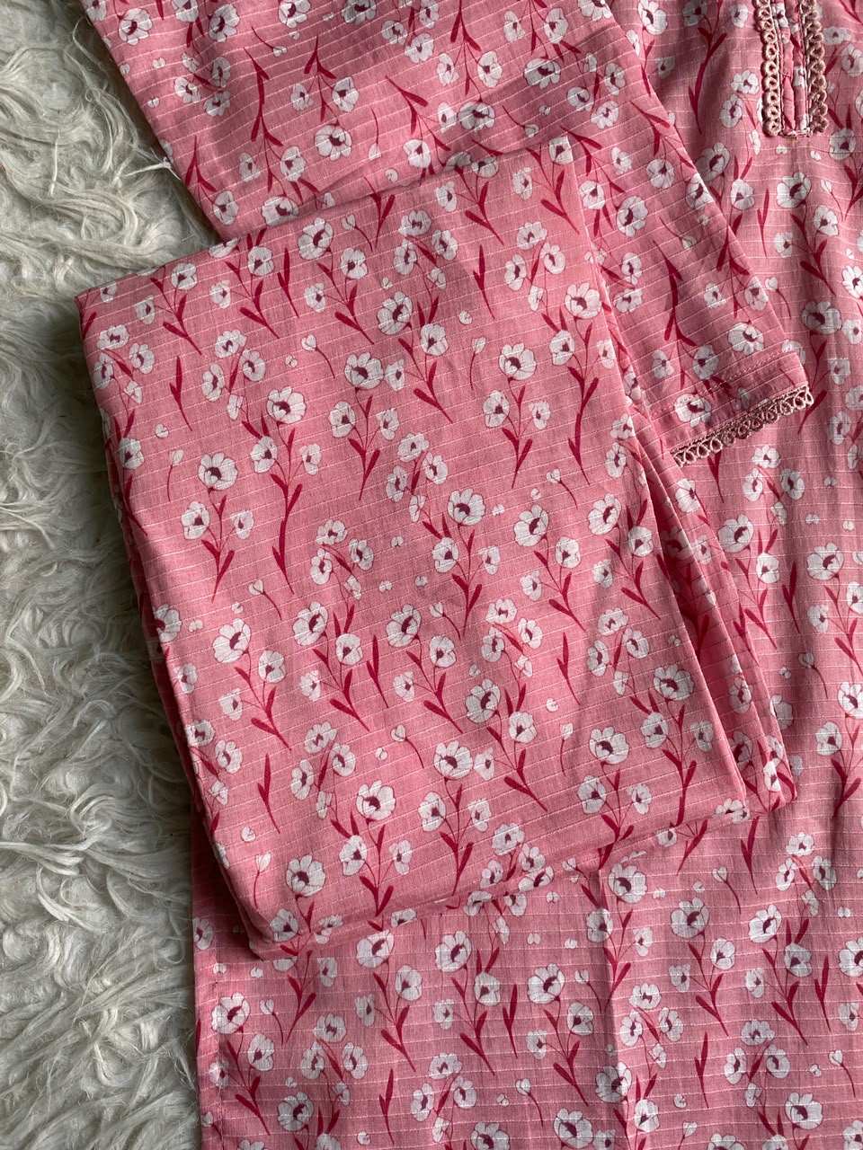 Pink Blossom – Premium Summer Lawn 3PC Suit