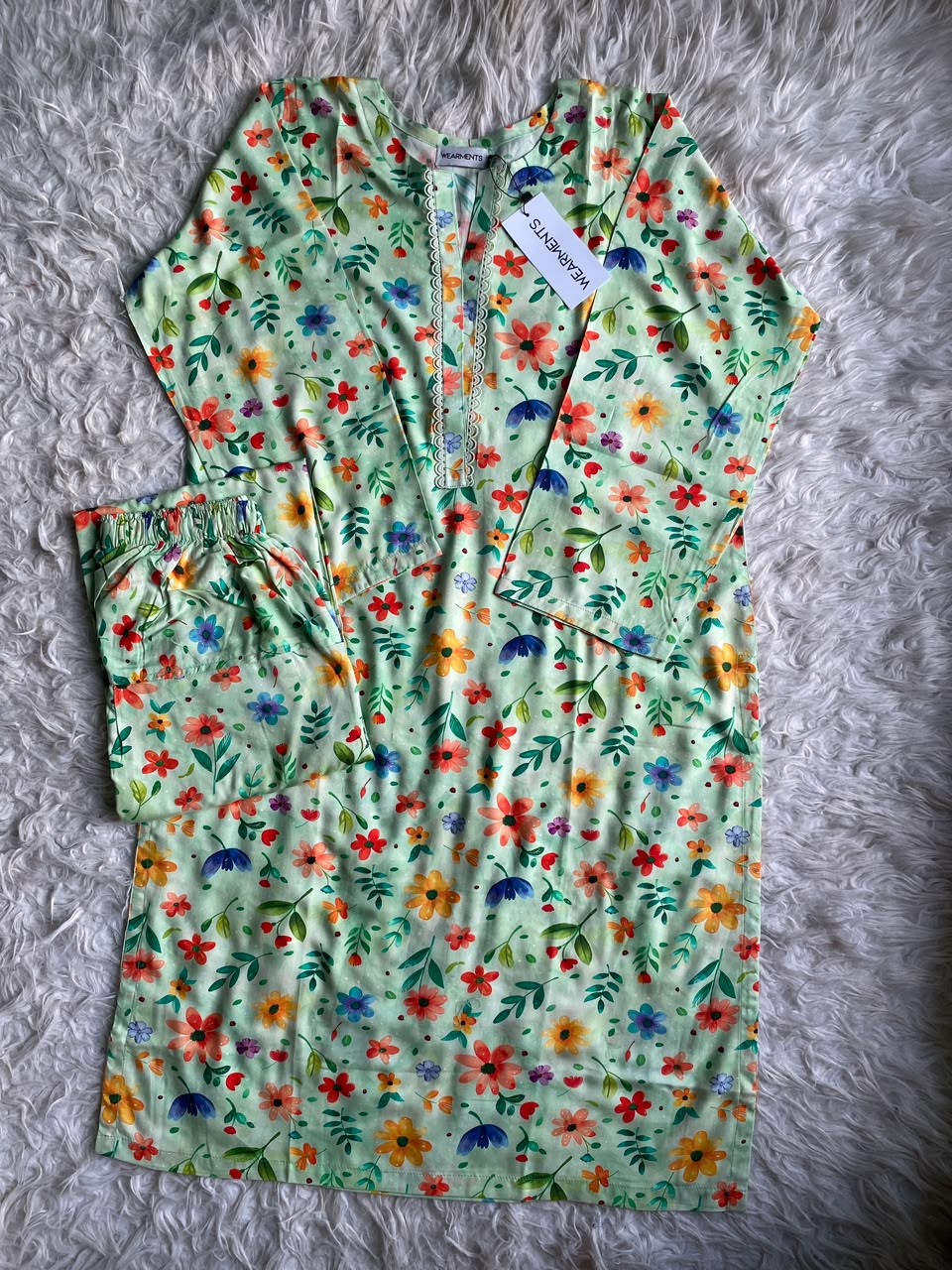 Emerald Bloom – Premium Summer Linen 3PC Suit