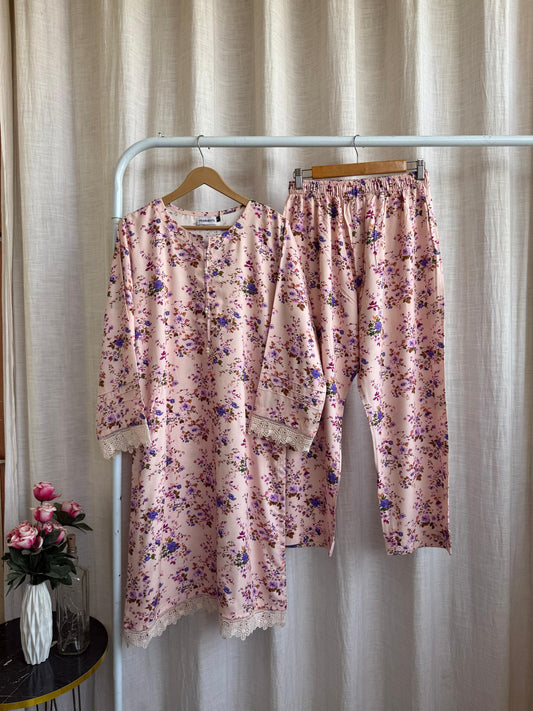 🌷 Blush Lavender Floral Set