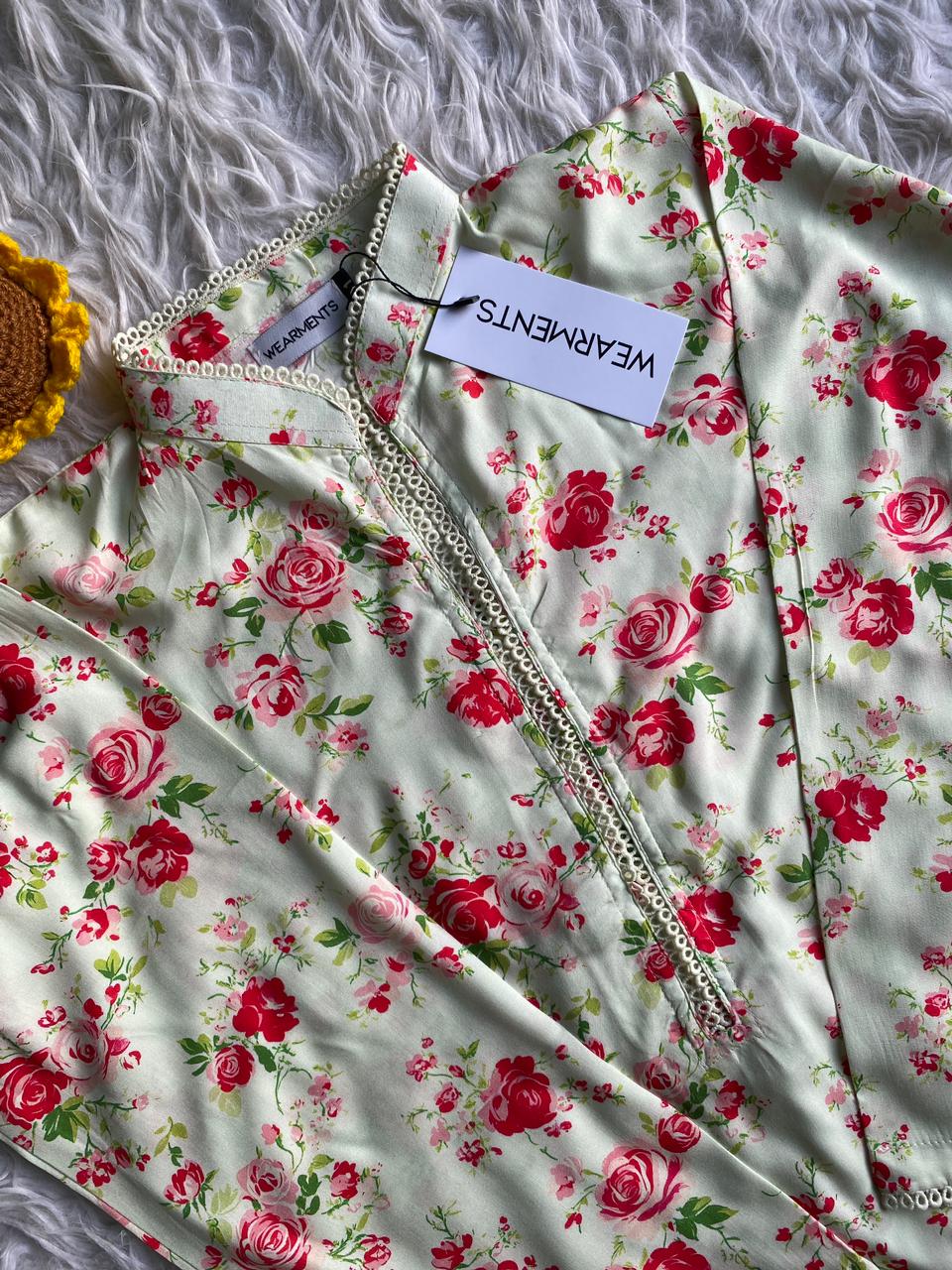 Vintage Rose Ivory Set 3PC Set