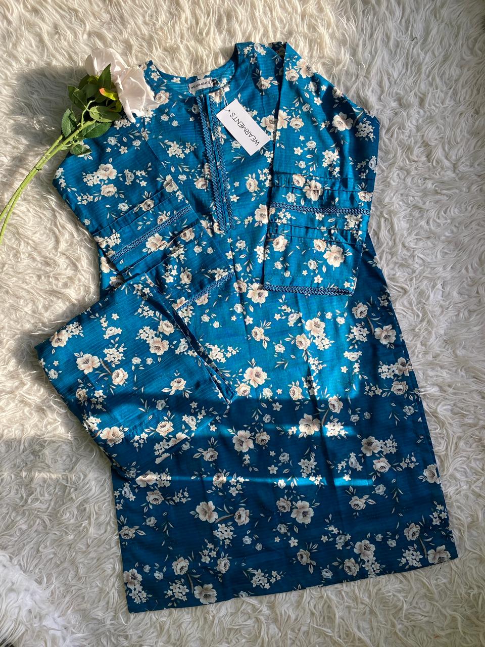 Royal Blue Flora 3PCS SET