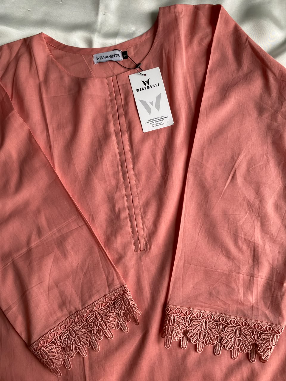 Peach Pink Solid Seamless 2 Piece Suit