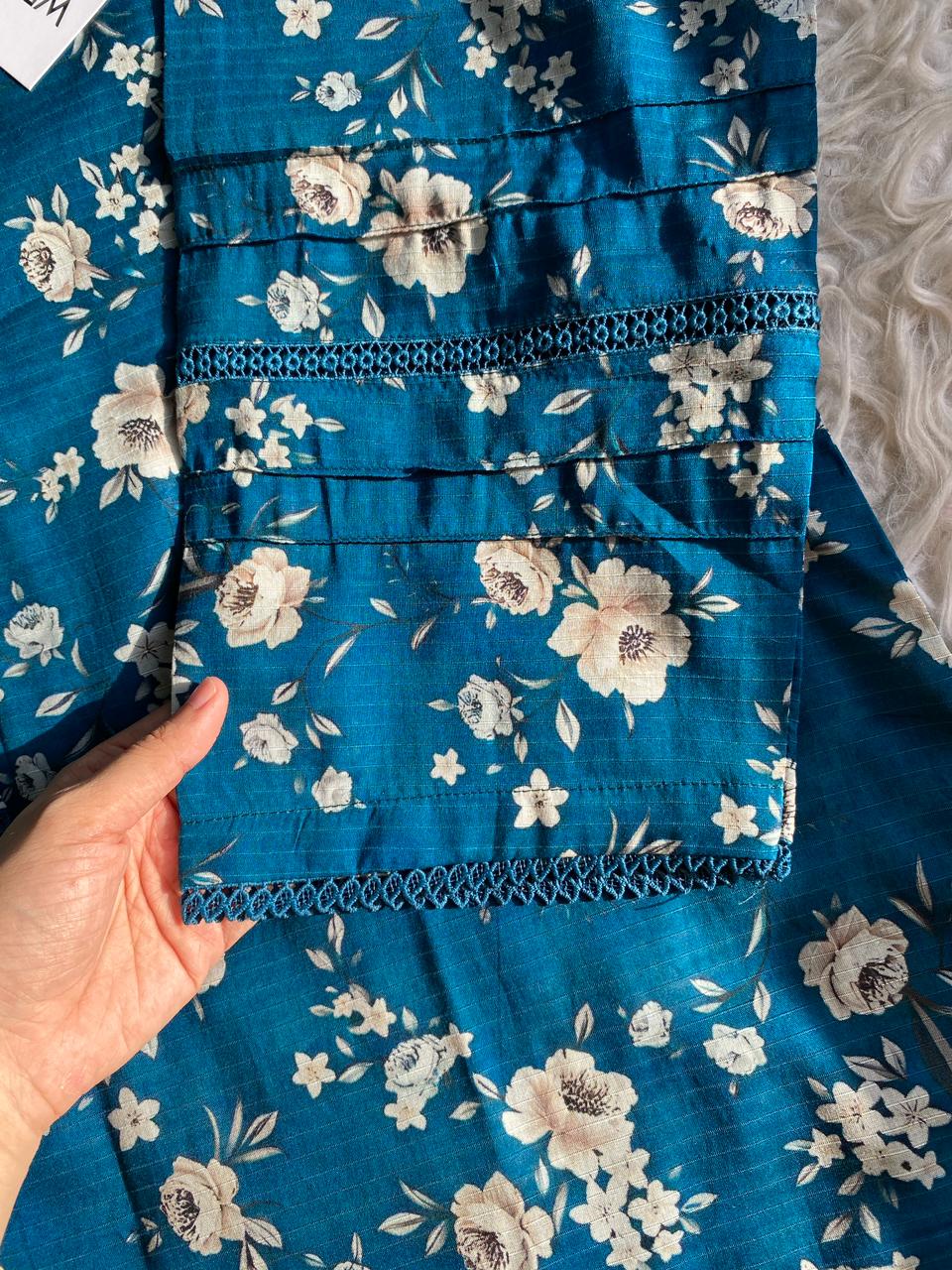 Royal Blue Flora 3PCS SET