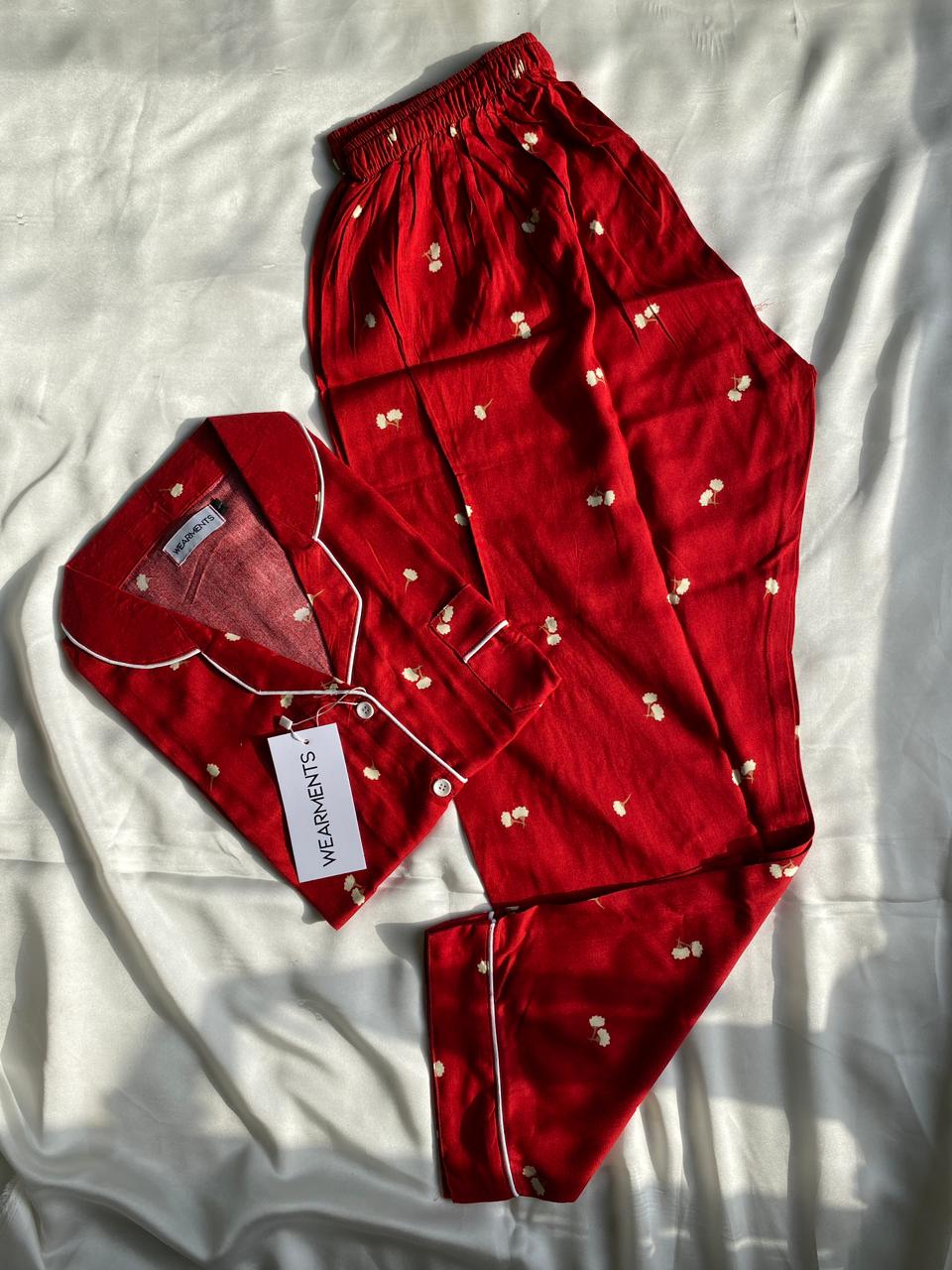Ruby Blossom Pjs Set
