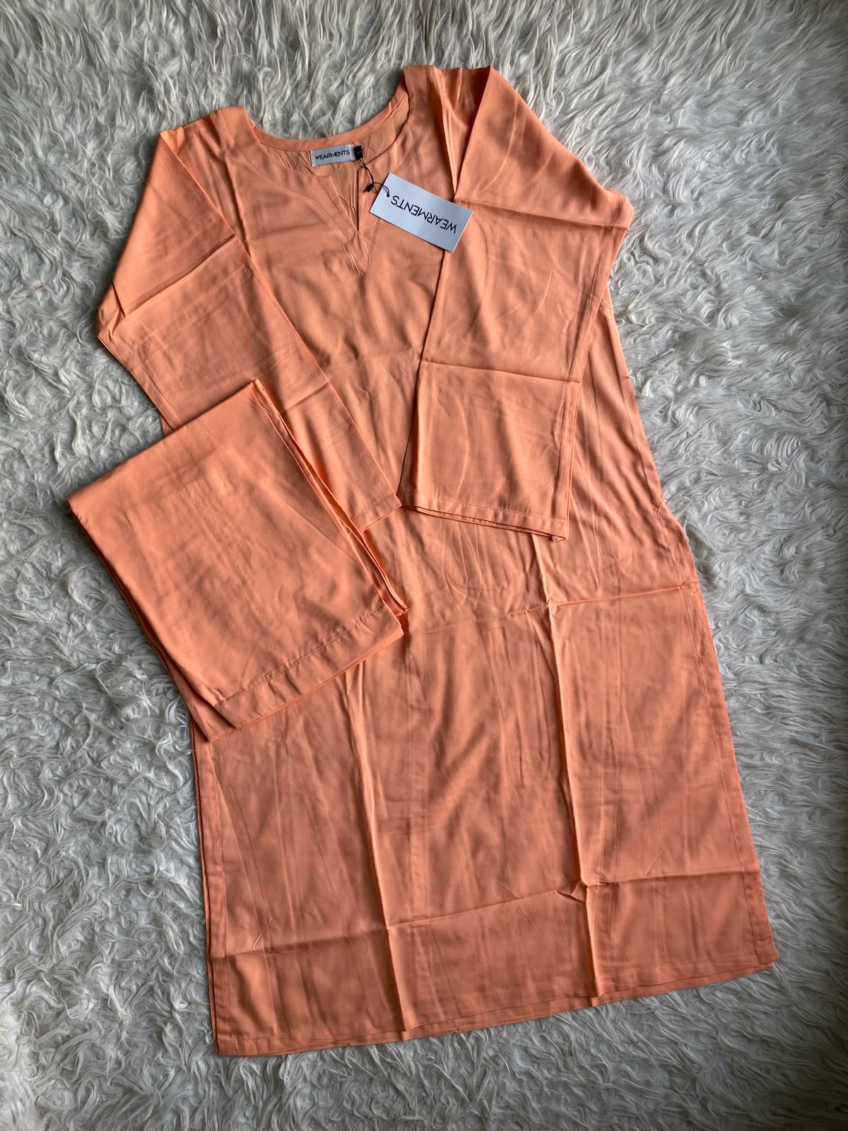 Peach Bliss – Premium Summer Linen 2PC Suit