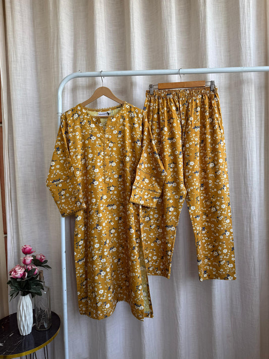 🌼 Mustard Meadow Floral Set