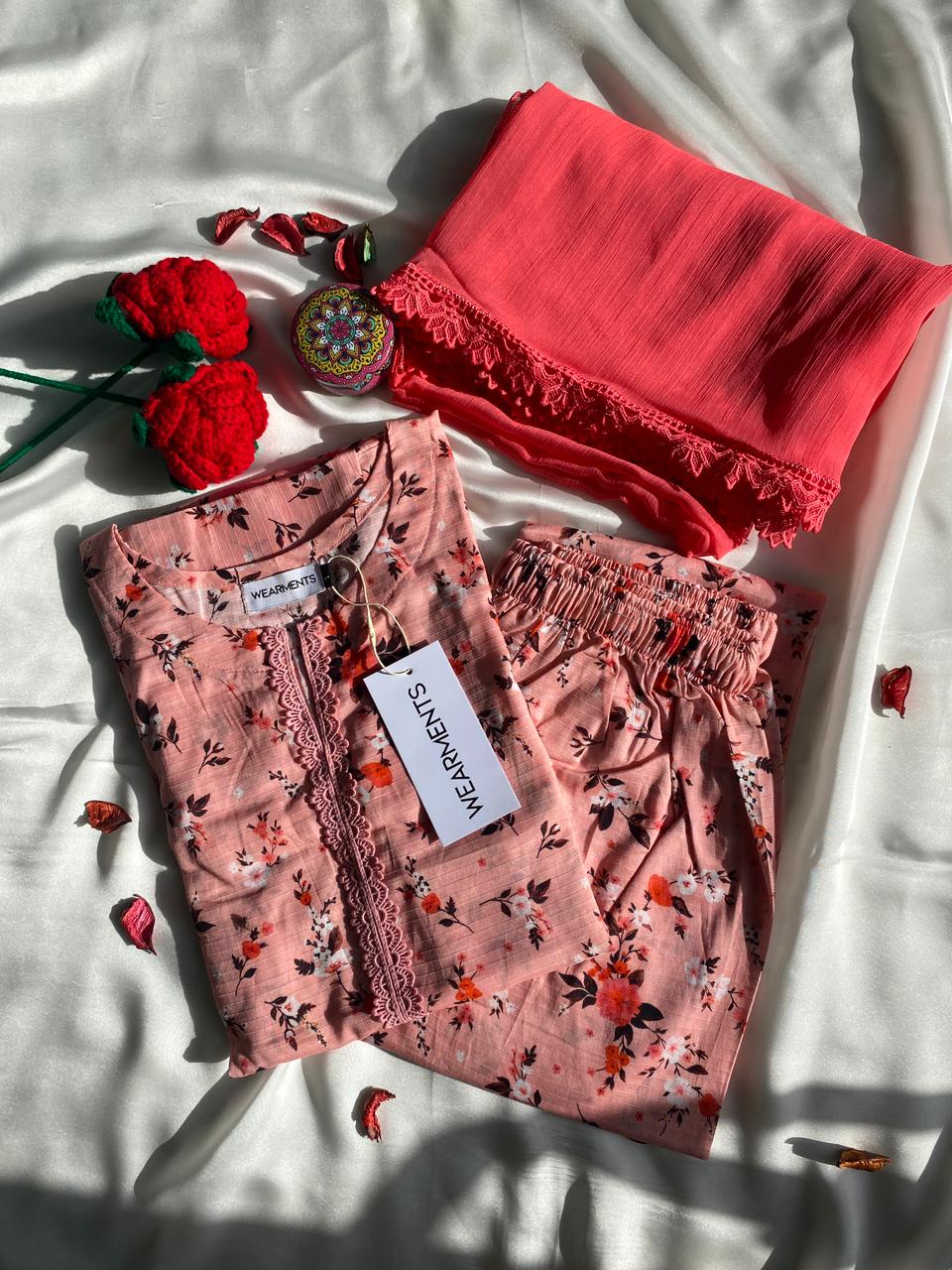 Peach Blossom  3PCS SET